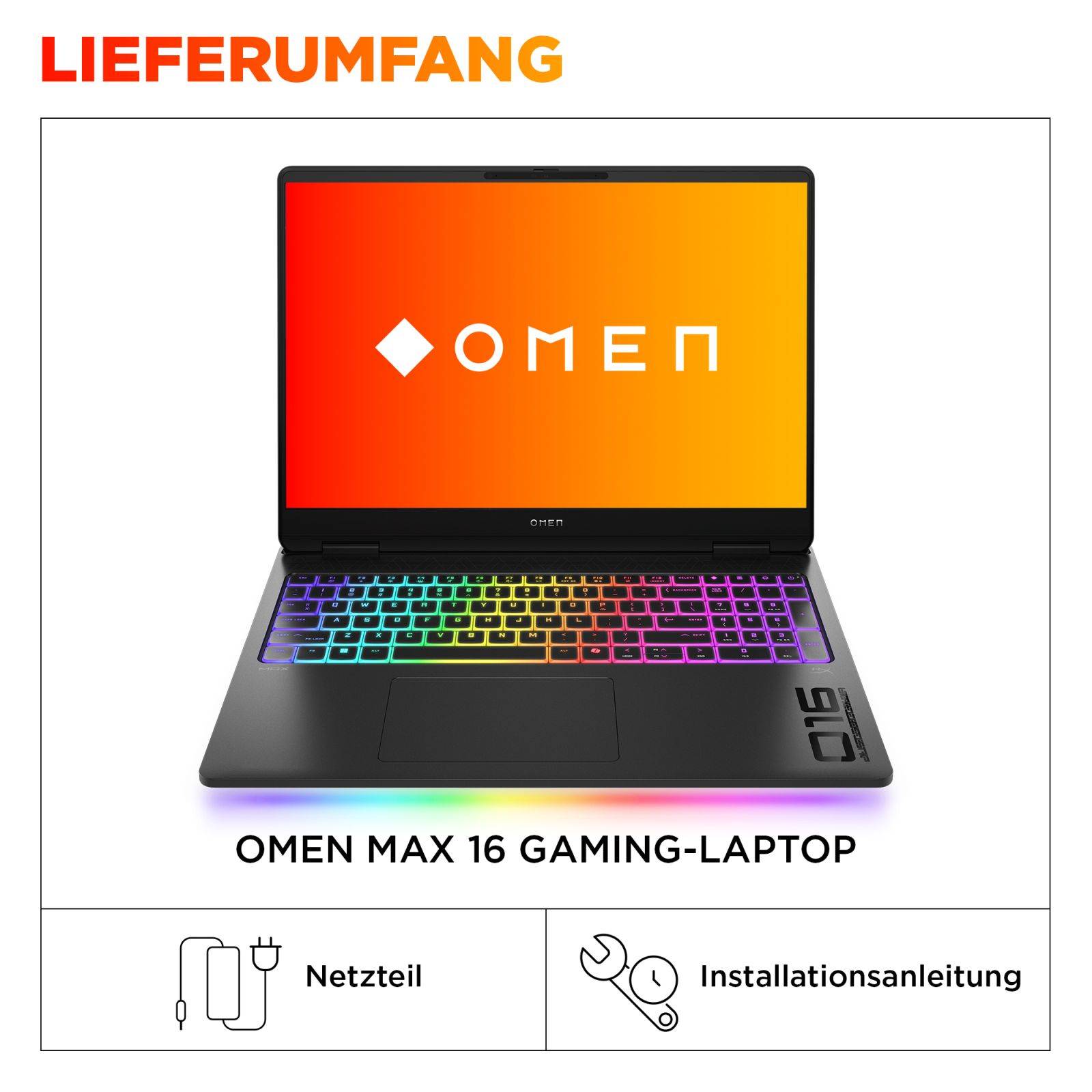 HP - OMEN MAX by HP Laptop 16-ak0473ng - AMD Ryzen AI 7 H 350 - Win 11 Home - GeForce RTX 5070 Ti - 32 GB RAM - 1 TB SSD
