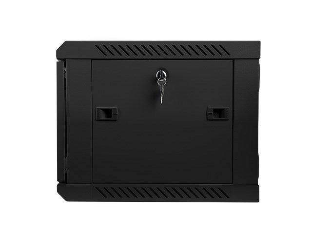 LANBERG 19" 6U 600x450 Wandgehäuse Glastür V2(FlatPack) sw