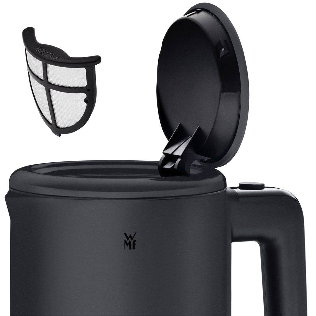 WMF KITCHENminis 0413140071, 0,8 l, 1800 W, Schwarz, Edelstahl, Wasserstandsanzeige, Überhitzungsschutz