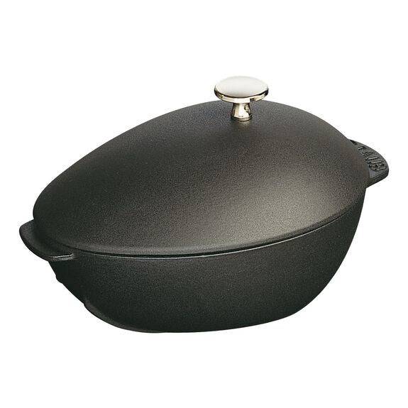 ZWILLING - Staub Mussel pot, Einzelpfanne, Schwarz, Eisenguss, 2 l, 3,2 kg
