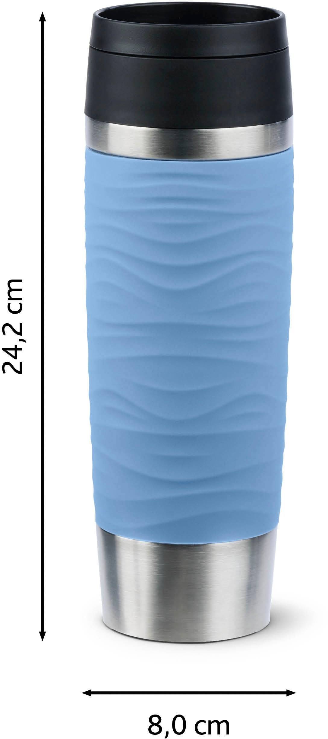 emsa Isolierbecher TRAVEL MUG Wave, 0,5 L., pastellblau