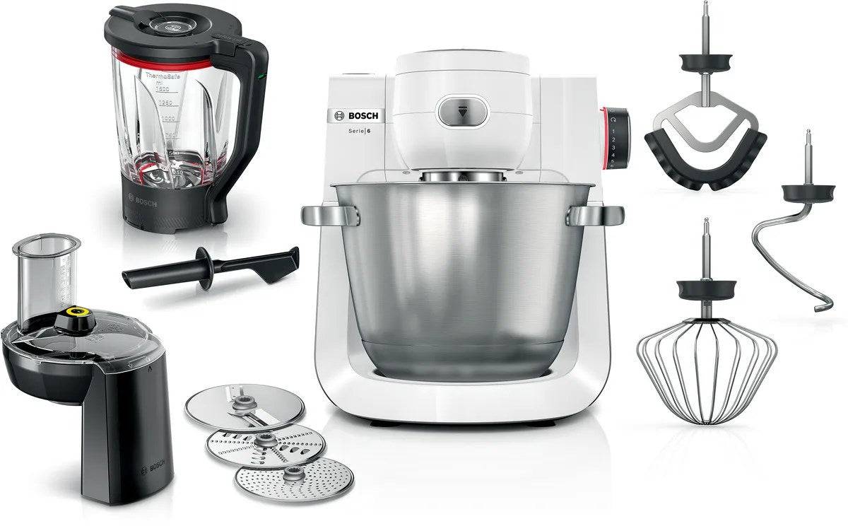 Bosch Serie 6 MUMS6EW22, 5,5 l, Weiß, Drehregler, 3,5 kg, 3,5 kg, 1,1 m