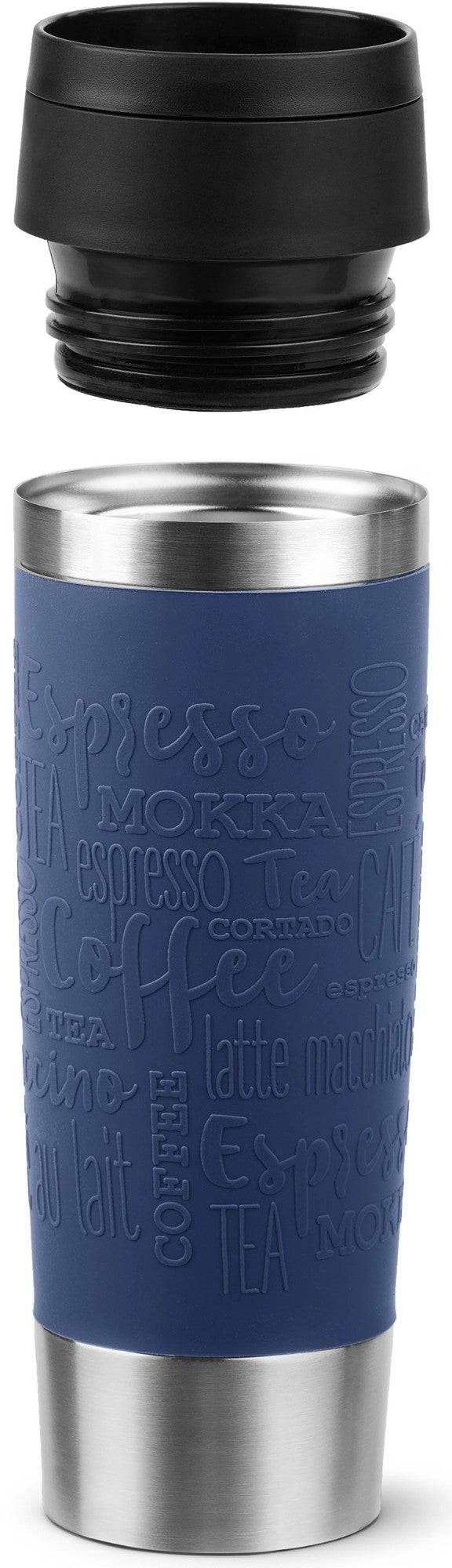 Emsa N20221 Travel Mug Classic Isolierbecher 0,5 Liter , neuer Komfort-Schraubverschluss