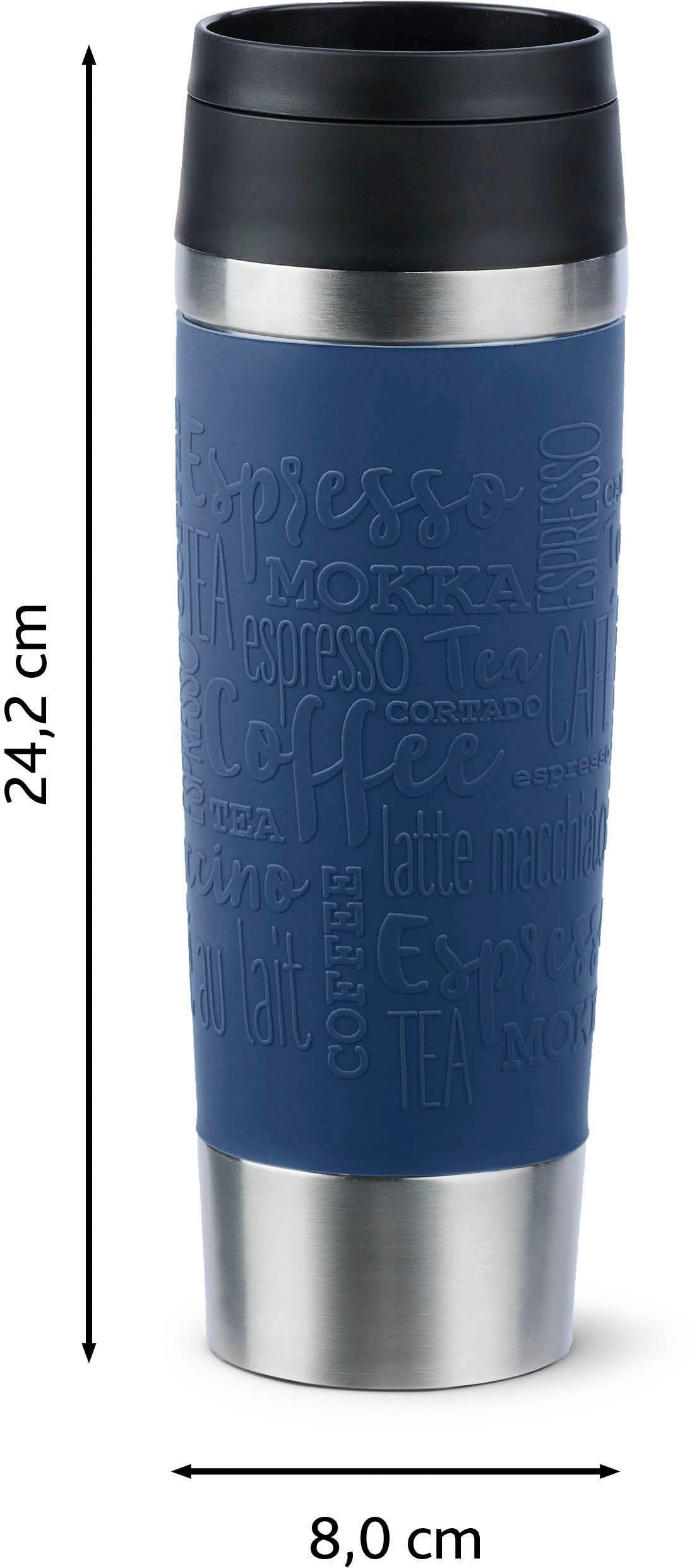 Emsa N20221 Travel Mug Classic Isolierbecher 0,5 Liter , neuer Komfort-Schraubverschluss