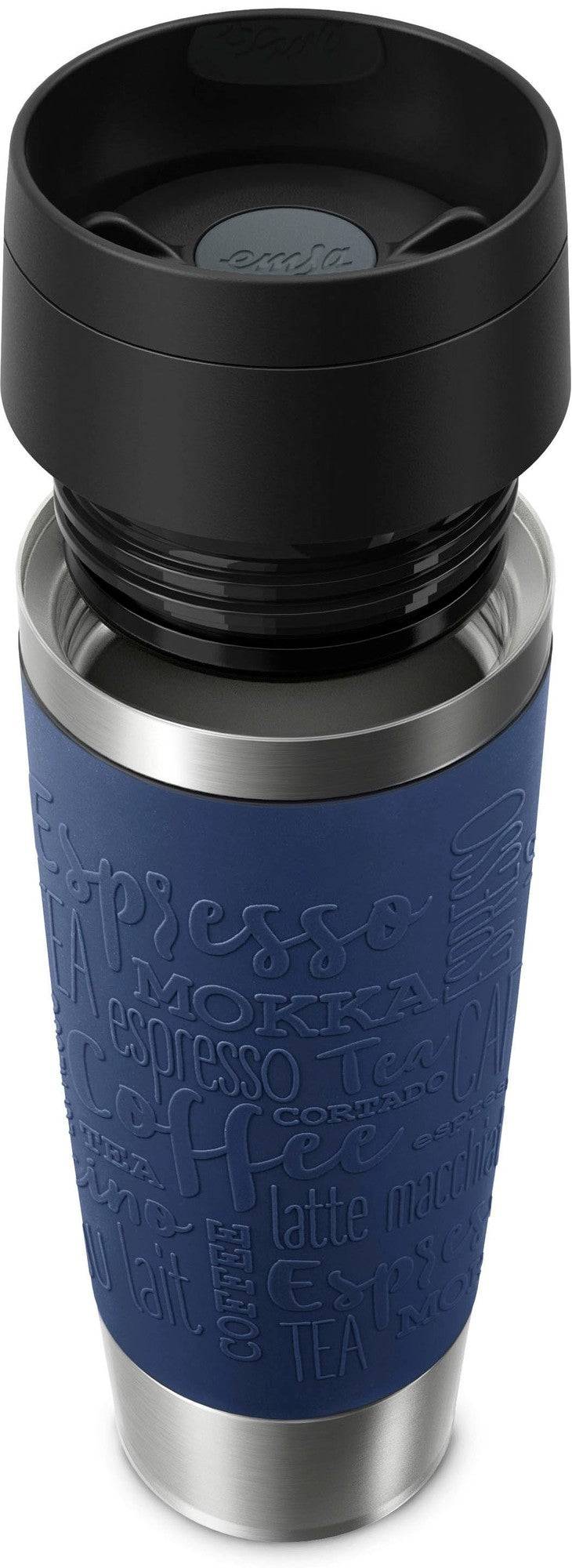 Emsa N20221 Travel Mug Classic Isolierbecher 0,5 Liter , neuer Komfort-Schraubverschluss