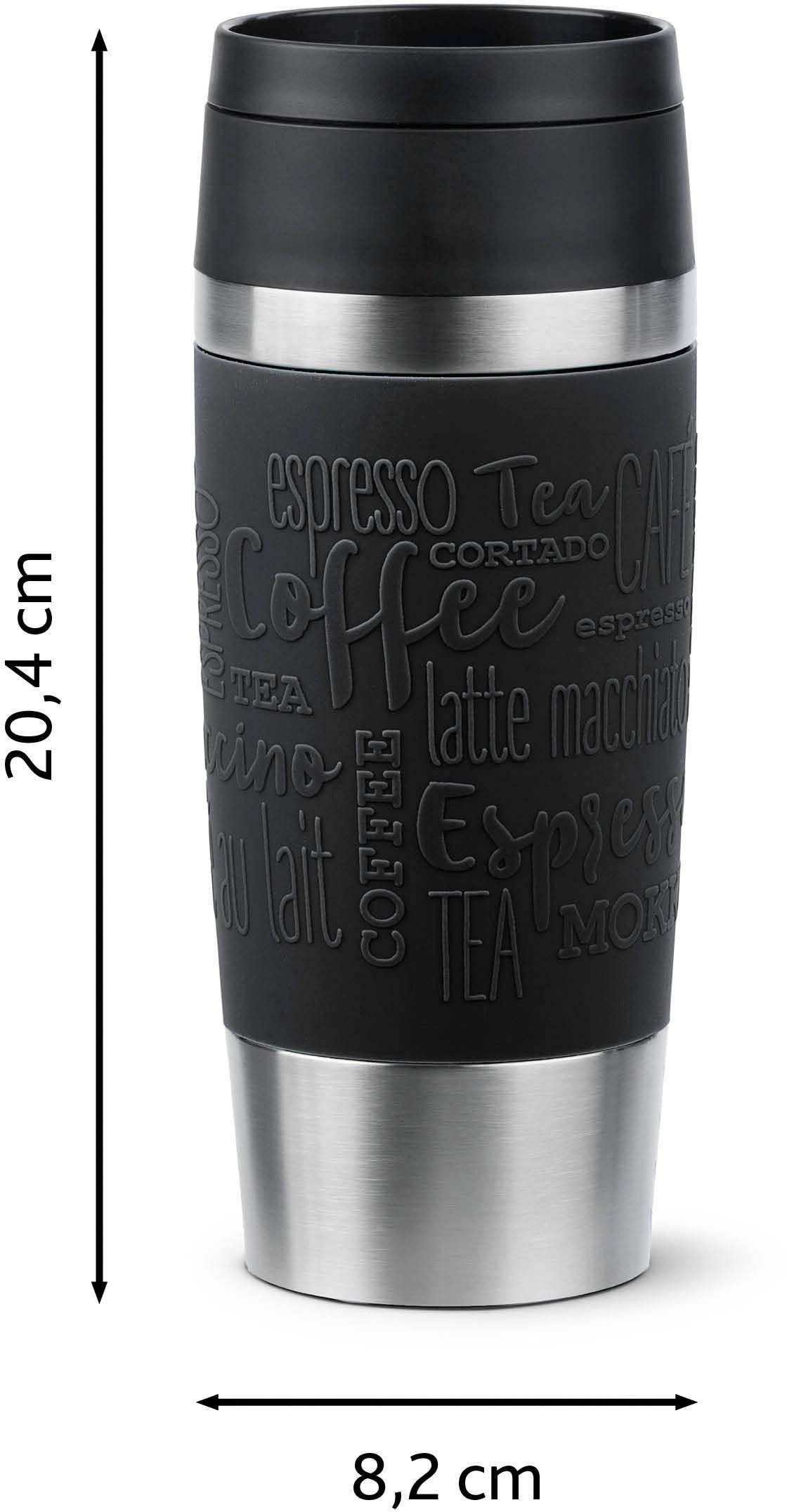 Emsa N20202 Travel Mug Classic Isolierbecher 0,36 Liter , neuer Komfort-Schraubverschluss