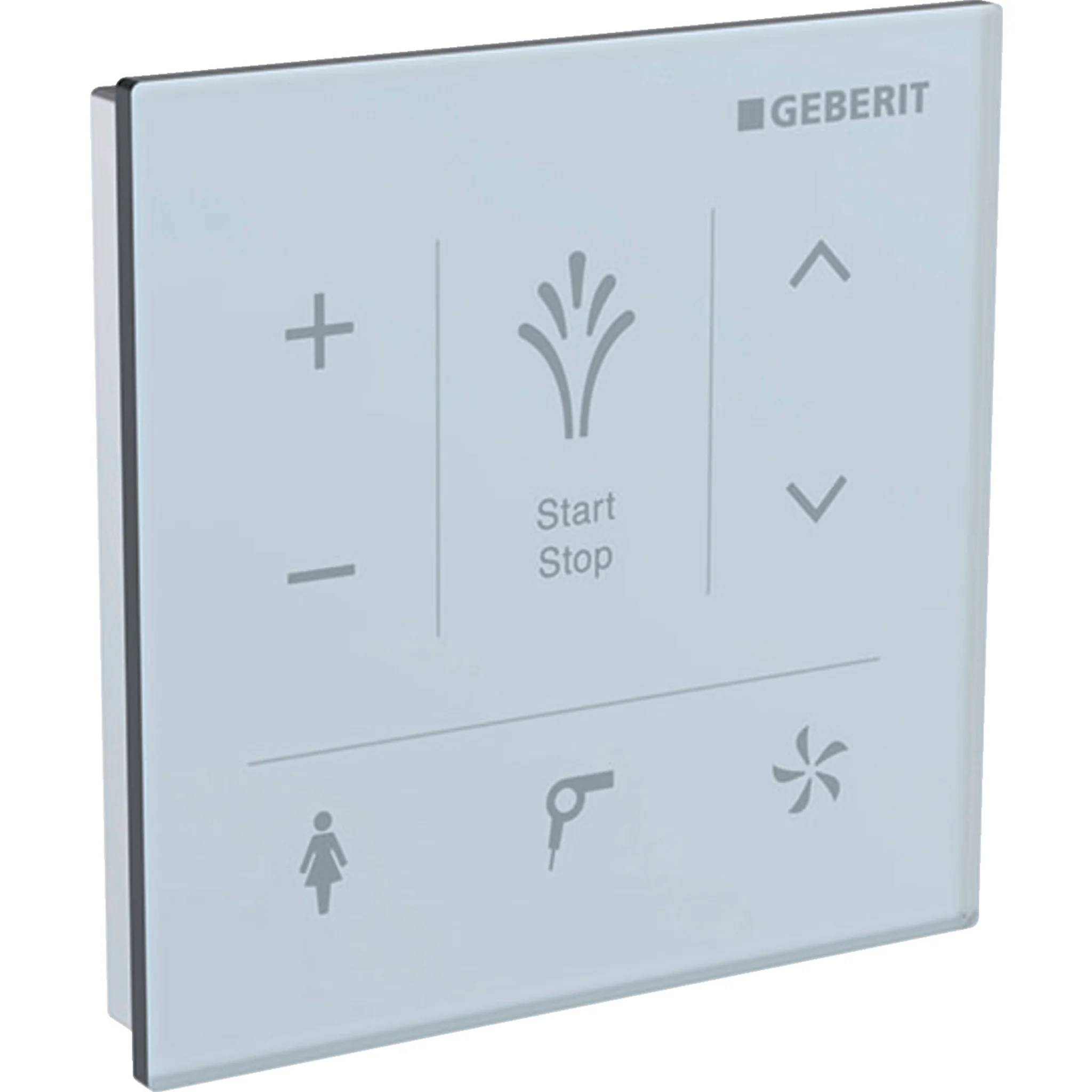 Geberit Wandbedienpanel AquaClean, Bluetooth, Glas, Weiß, 147038SI1