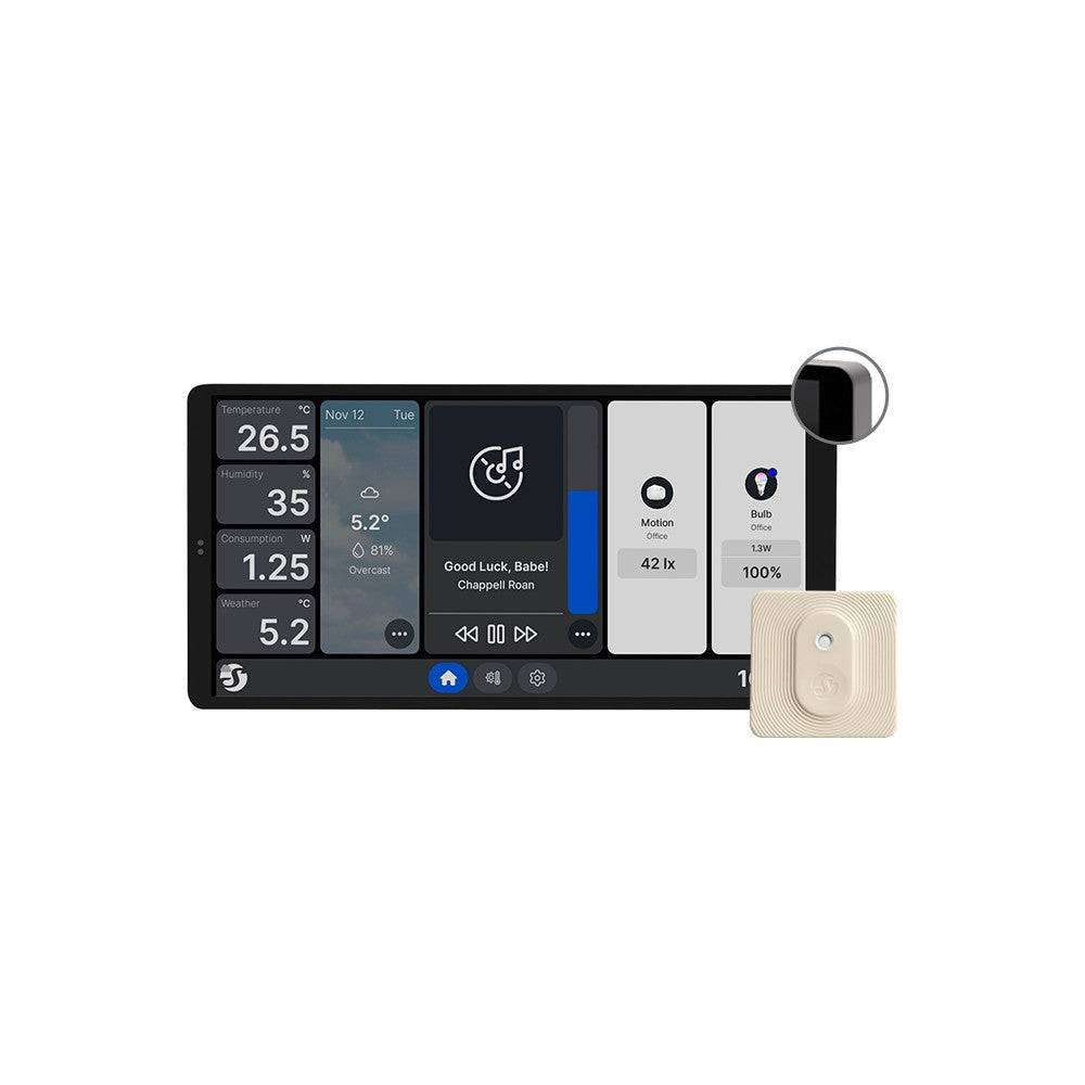 Shelly · Unterputz · Wall Display X2 Silver + Blu H&T Ivory · Android · WLAN · Silber