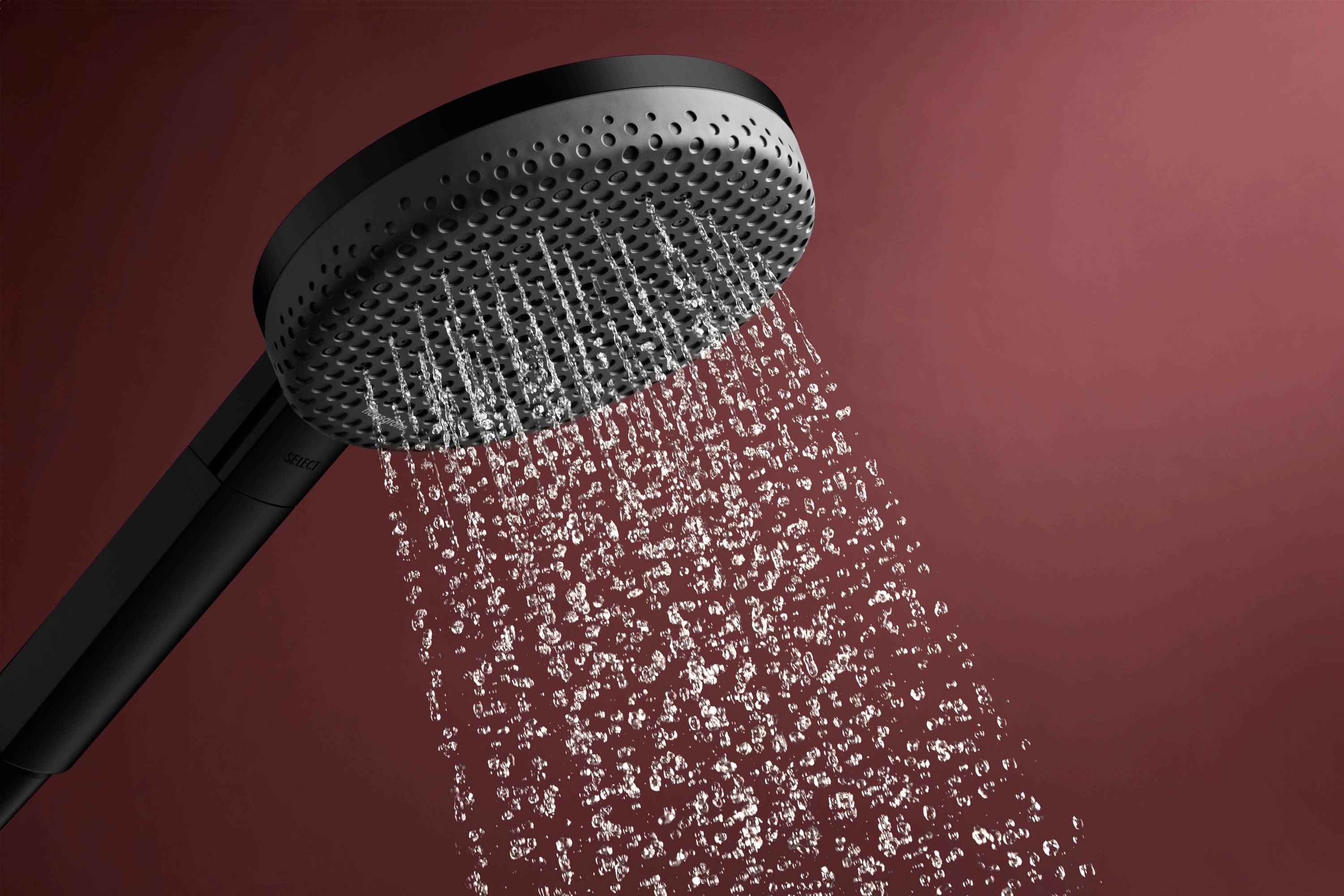 Hansgrohe Raindance Alive Select S Brauseset 125mm, 7,1l/min, 3jet EcoSmart, Brausestange Unica Puro 90cm, Mattschwarz