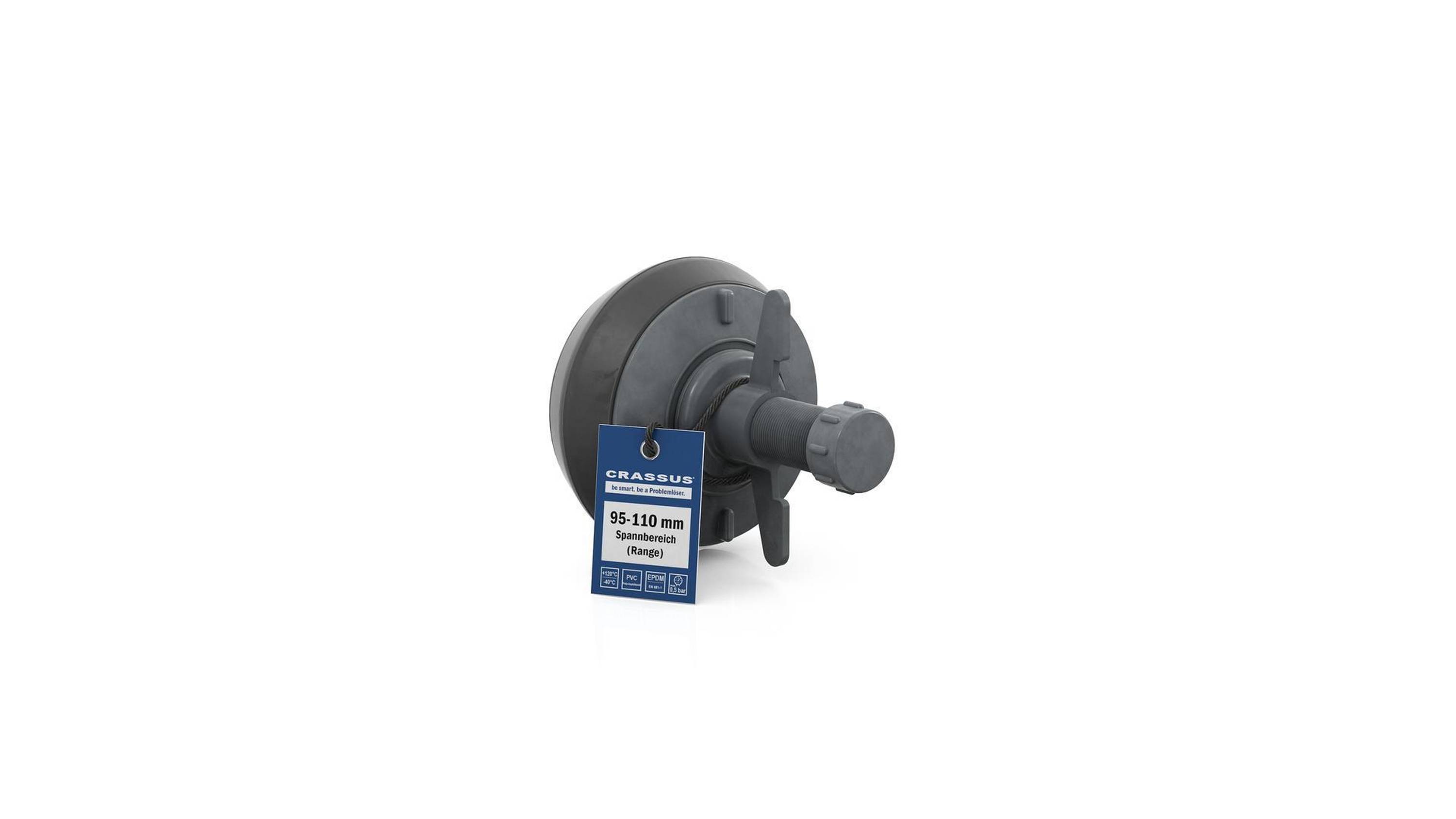 Crassus Schnellverschlussstopfen CSV 100 PVC, 95-110mm