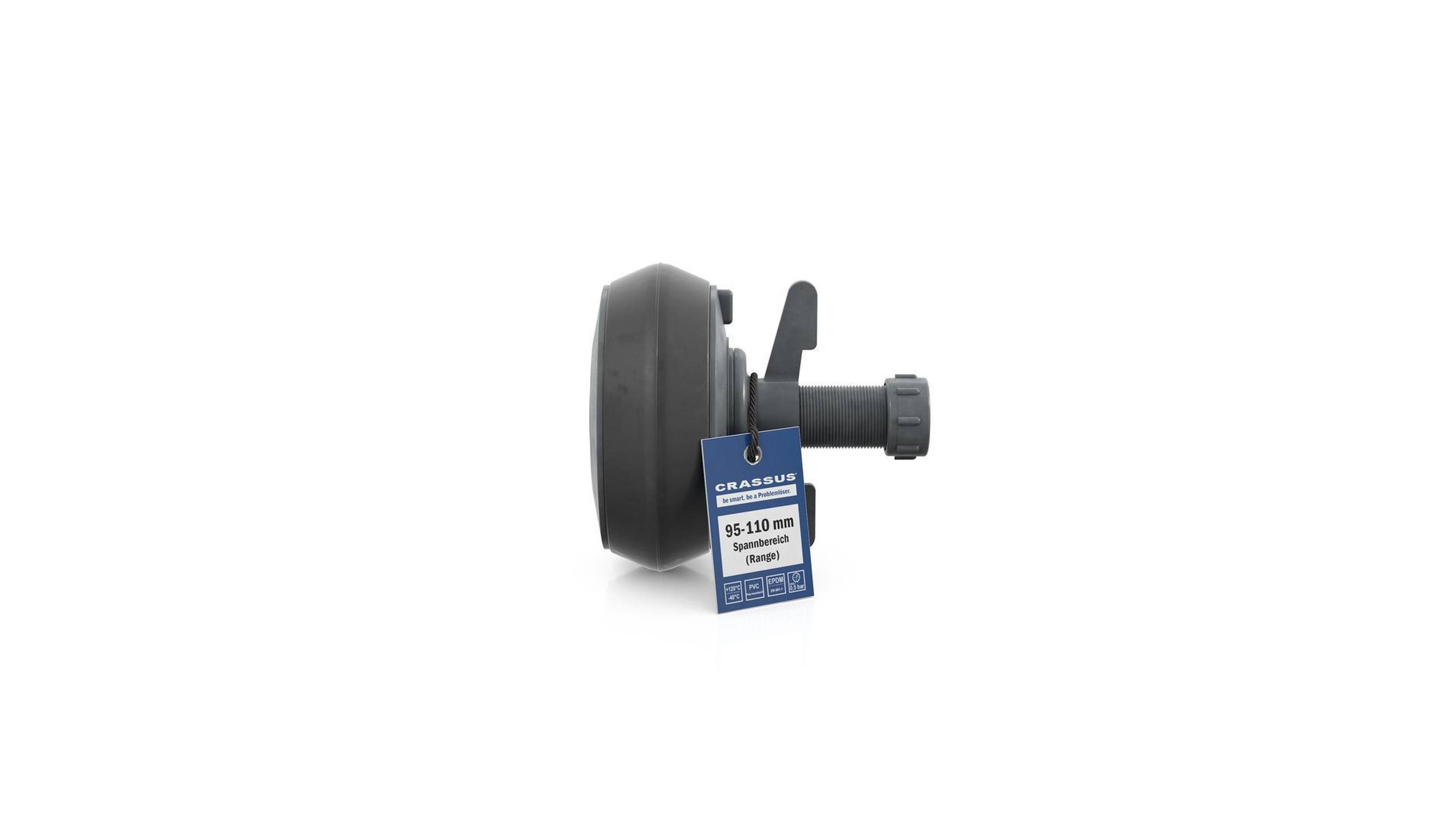 Crassus Schnellverschlussstopfen CSV 100 PVC, 95-110mm