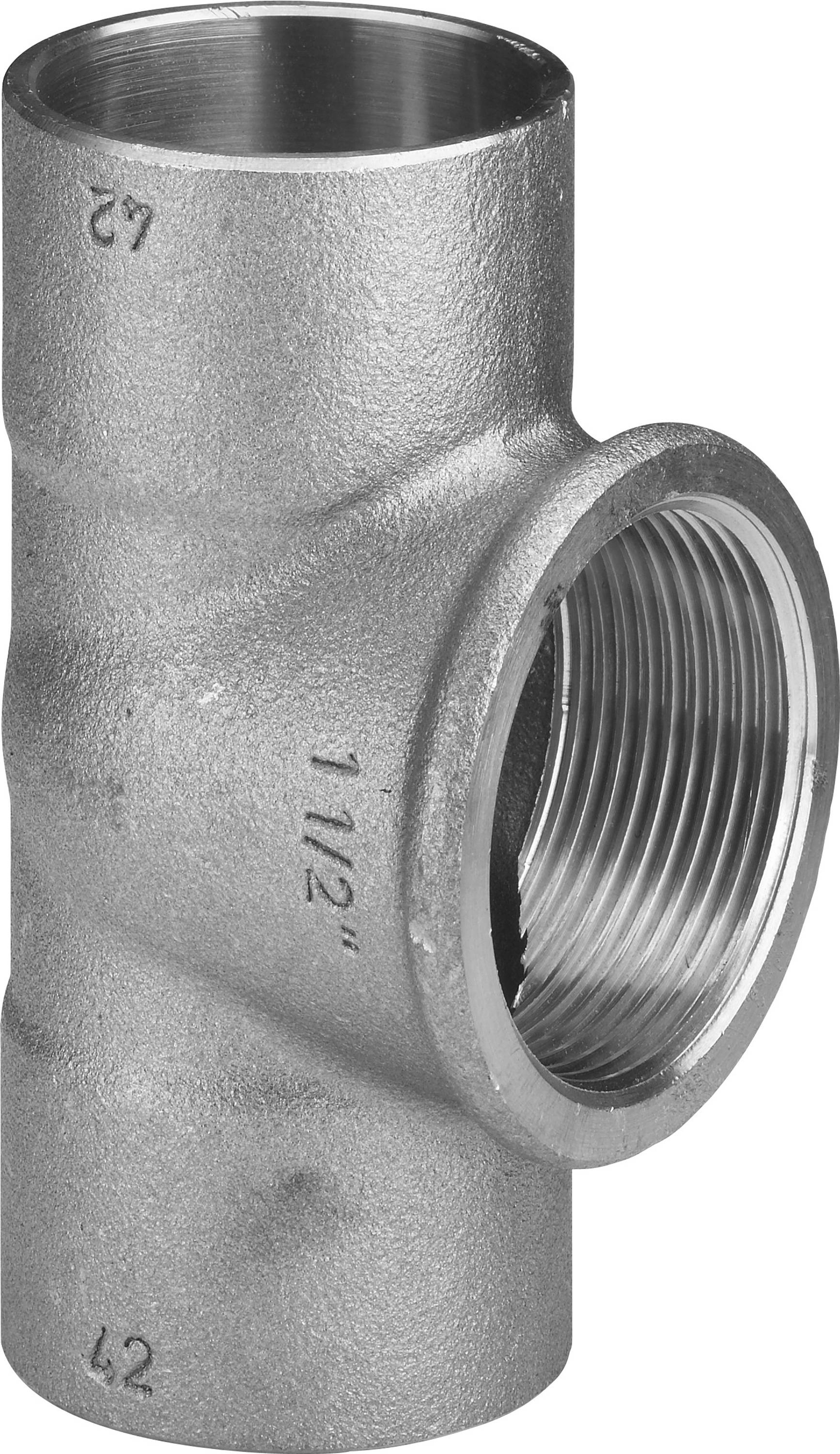 Viega T-Stück 94130G in 28mm x Rp1/2 x 28mm Rotguss, 1 Stk.