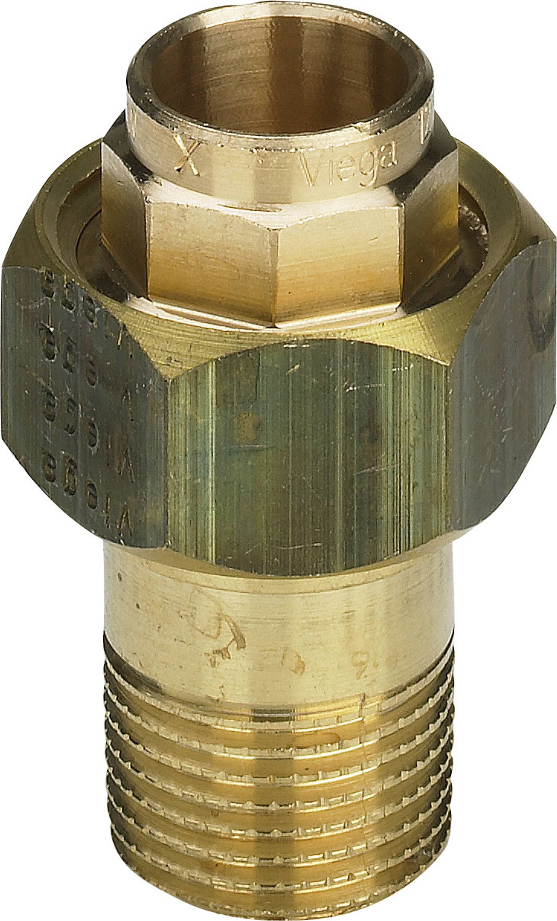 Viega Rohrverschraubung 94341G konischdichtend in 28mm x R1 Rotguss, 1 Stk.
