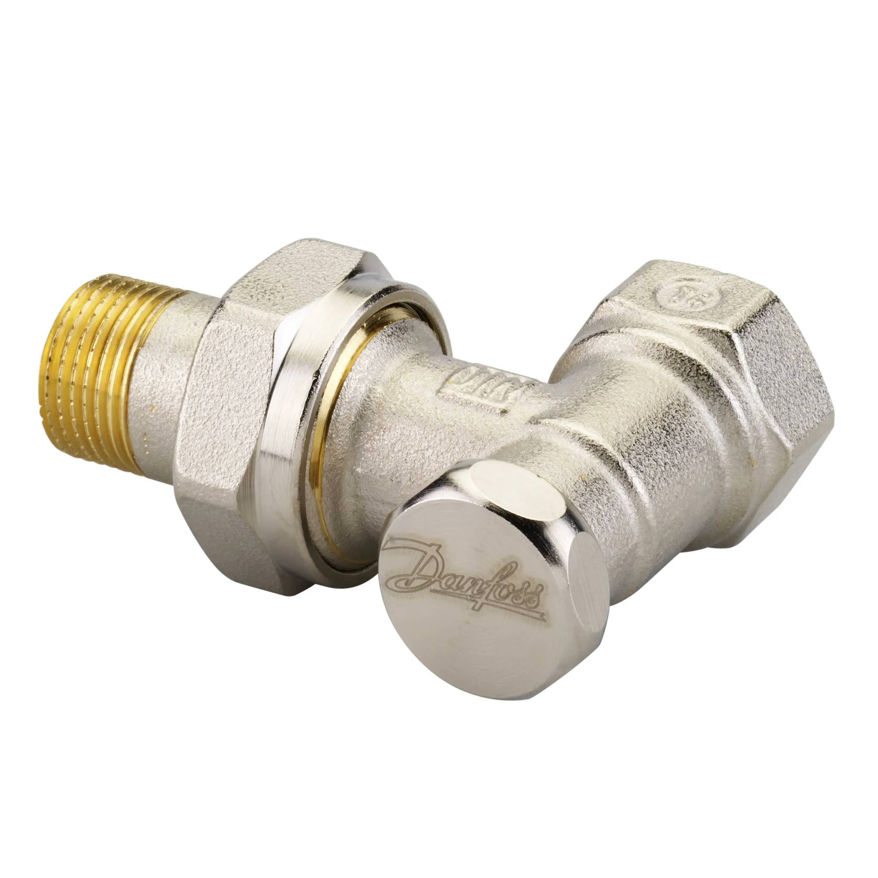 Danfoss RLV-S 10 Rücklaufverschraubung R 3/8, Eck, absperrbar, 1 Stk.