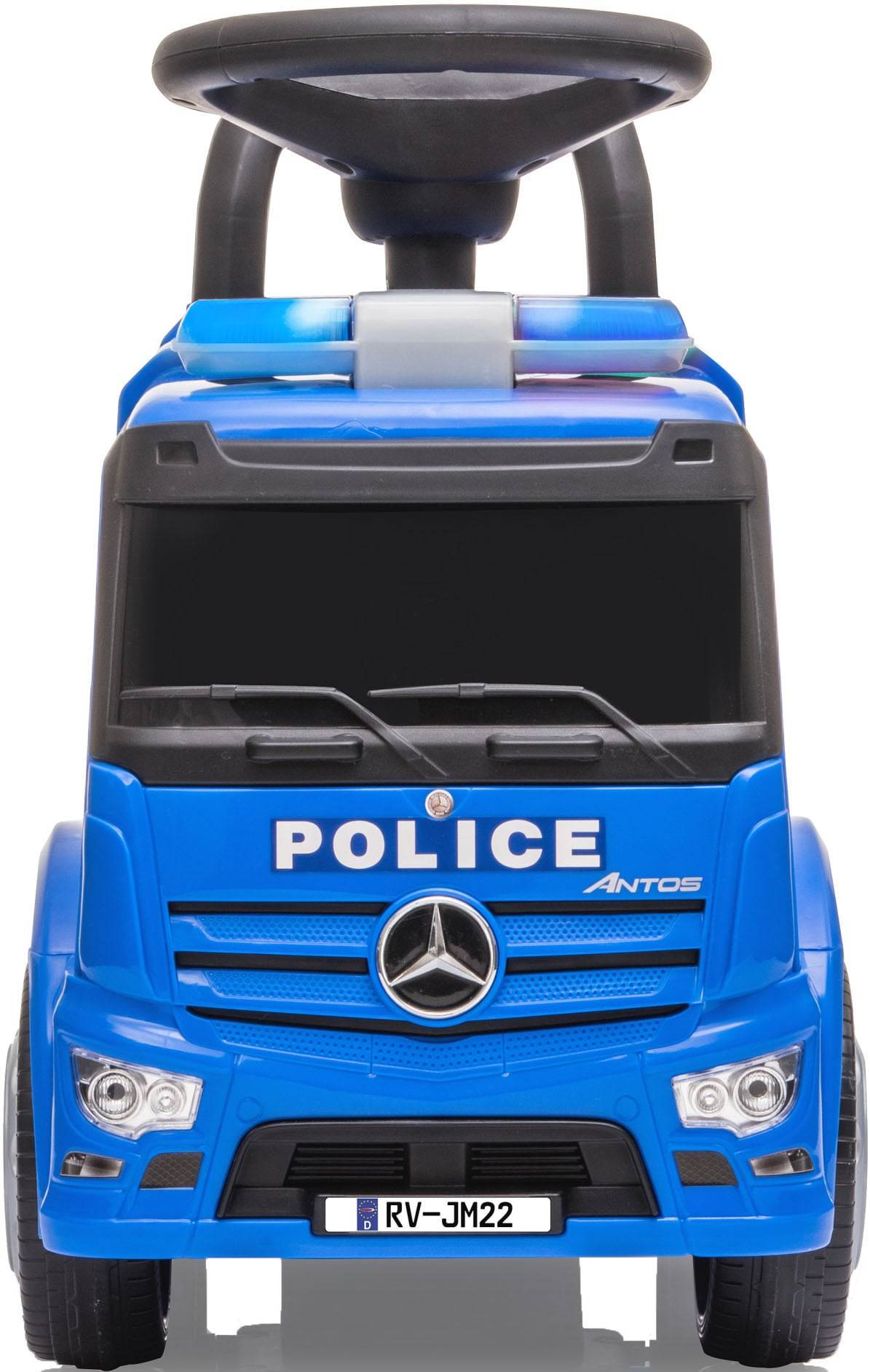 JAMARA Rutscher Mercedes Antos Polizei blau 1+