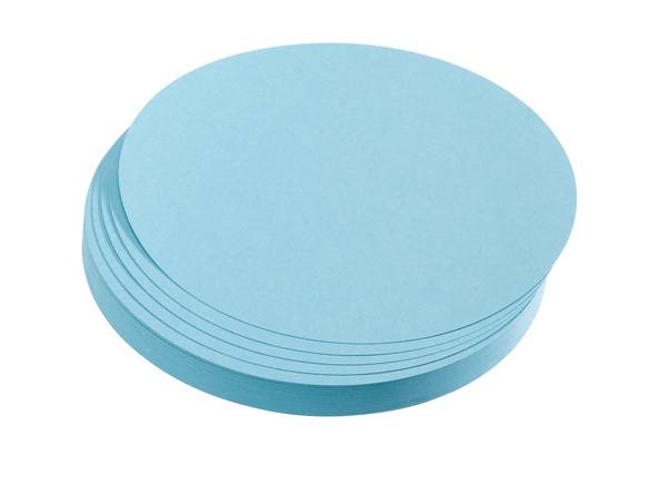 Franken GmbH FRANKEN - Moderationskarte - Kreis - Durchmesser: 9,5 cm - Hellblau (Packung mit 500)