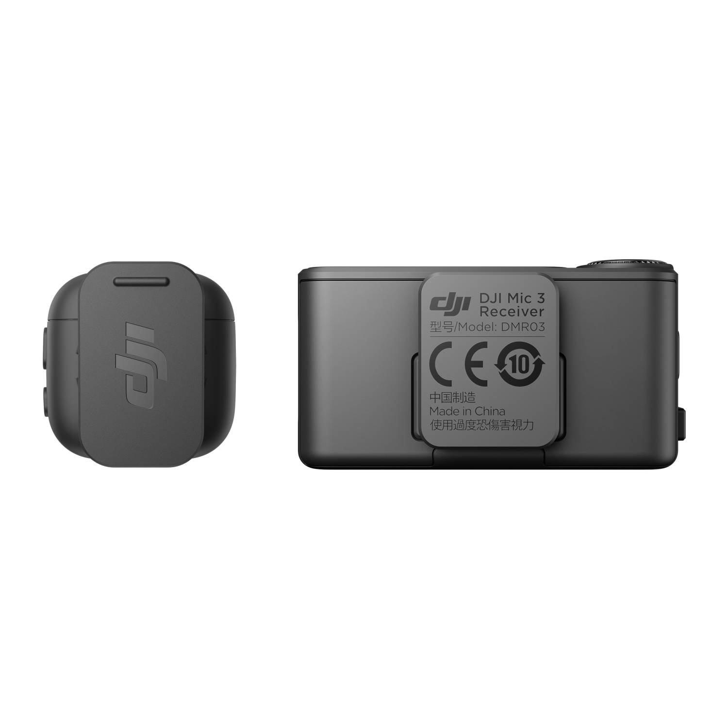 DJI Mic 3 (1 TX+1 RX), Omnidirektional, 22 dB, Kamera-Montageaufnehmer, Akku, Taschensender, Schwarz