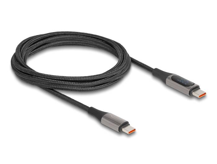 Delock USB-Kabel - 24 pin USB-C (M) zu 24 pin USB-C (M) - with power indication