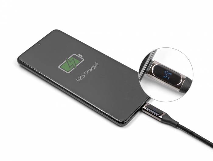 Delock USB-Kabel - 24 pin USB-C (M) zu 24 pin USB-C (M) - with power indication