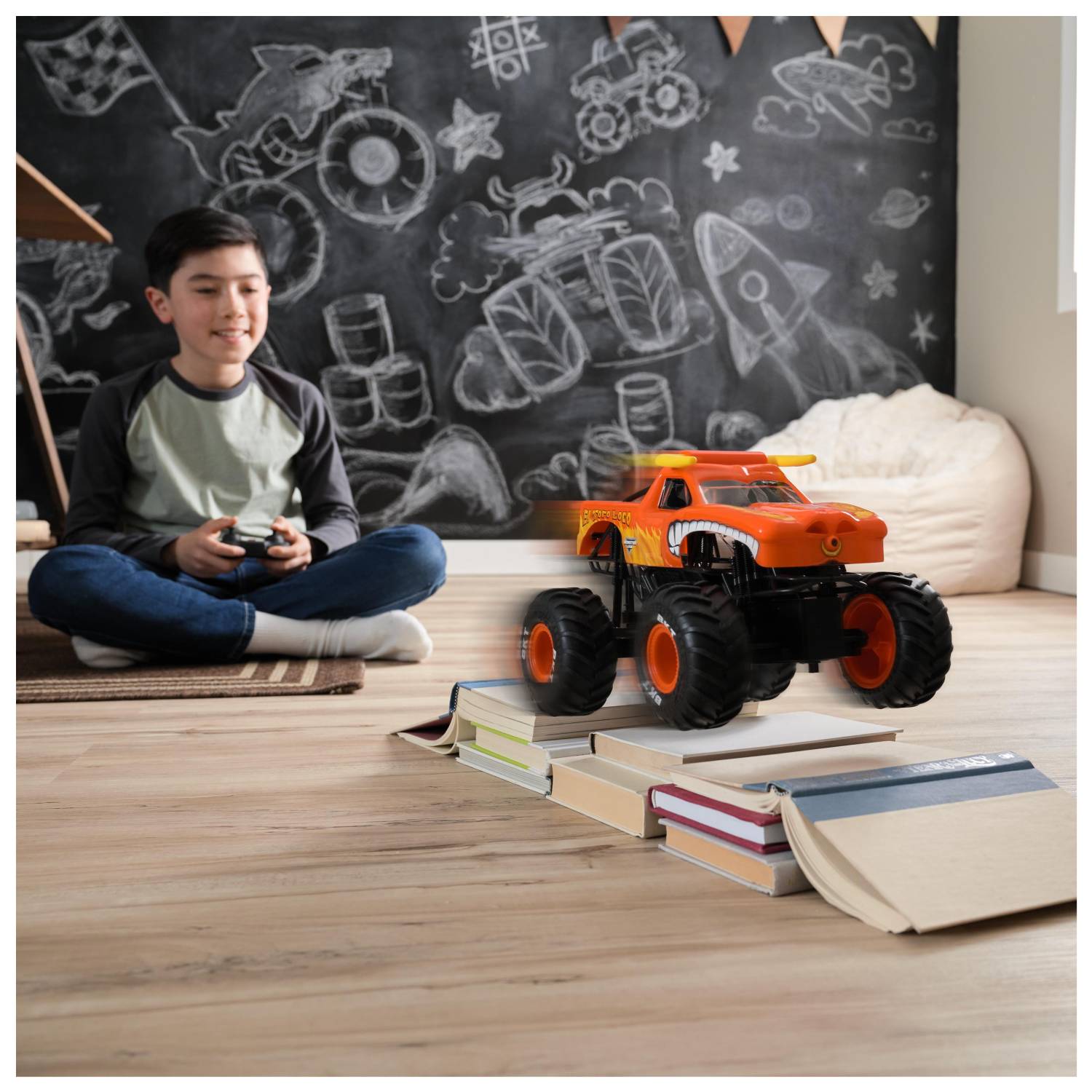 Spin Master Monster Jam El Toro Loco RC Monster Truck, Monstertruck, 4 Jahr(e), Kunststoff, Schwarz, Orange