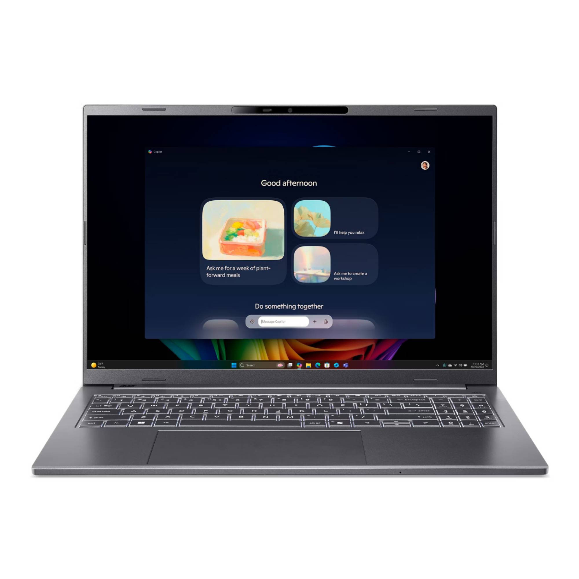 Acer Aspire 16 AI A16-52M - 180°-Scharnierdesign - Intel Core Ultra 9 288V / 3.3 GHz - Win 11 Home - Intel Arc Graphics