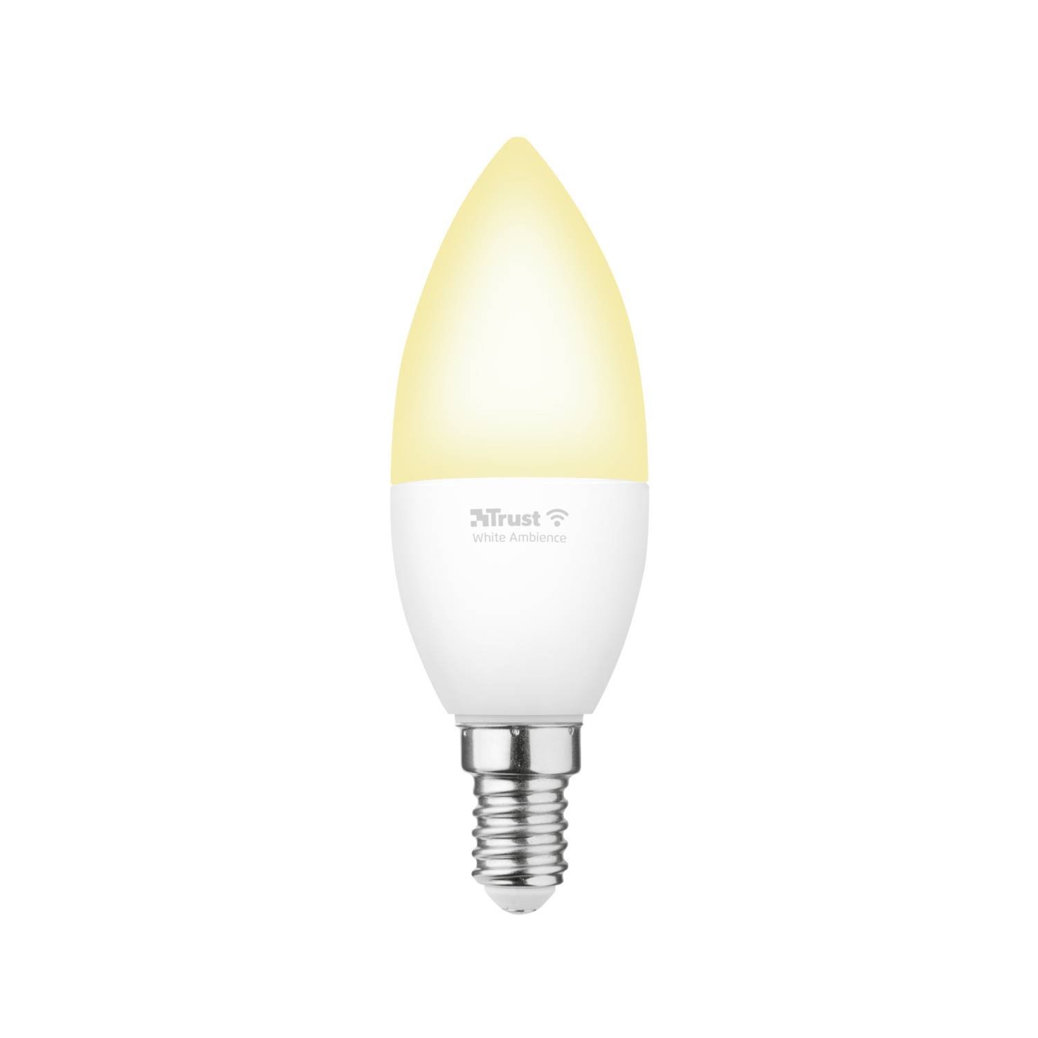 Trust Smart Home - LED-Lampe - E14 - Klasse A+ - weißes Licht - 1800-6500 K - Kerze - weiß (Packung mit 2)