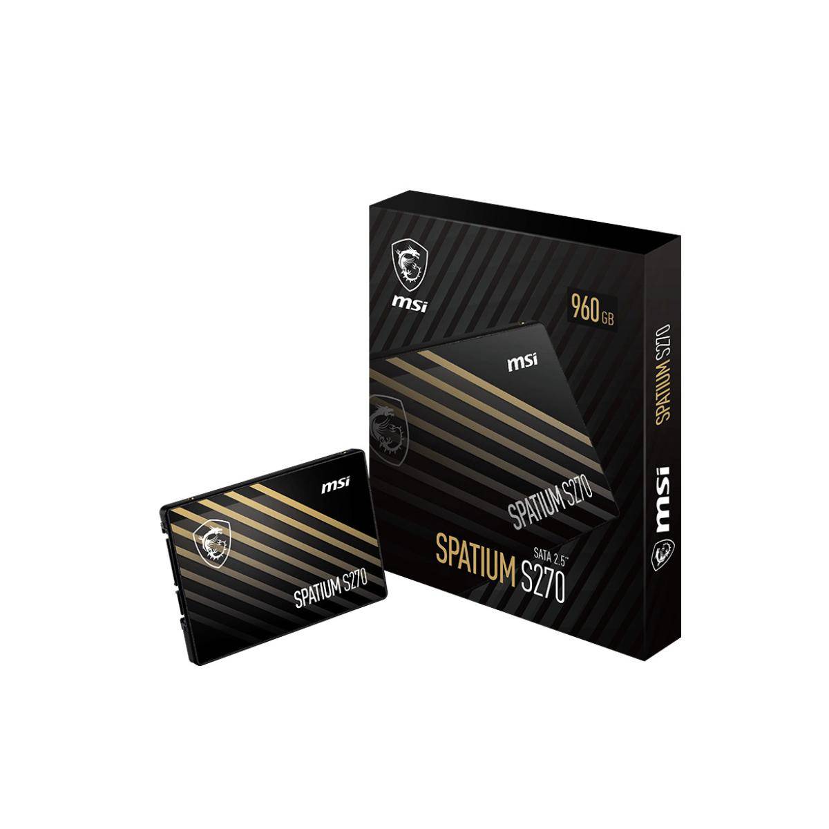 MSI Spatium S270 SATA 2.5 960GB SSDs Interne
