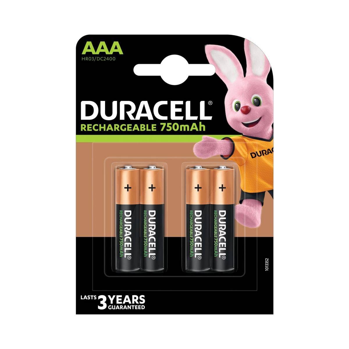 Duracell StayCharged - Batterie 4 x AAA - NiMH - (wiederaufladbar)