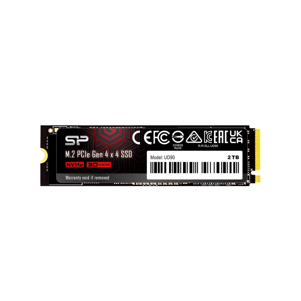 Silicon Power UD90 2000 GB M.2 5000 MB/s TB PCIe Gen 4x4 4800 NVMe 1.4 LDPC E2E
