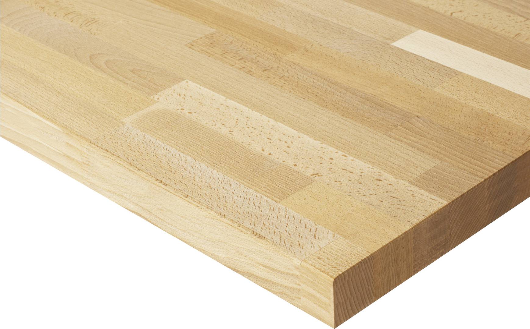 Fahrbare Werkbank - Modell 8002 BASIC, BxTxH 750x700x880 mm, Buche-Massiv Arbeitsplatte 40 mm, 1 Schublade mit Auszu