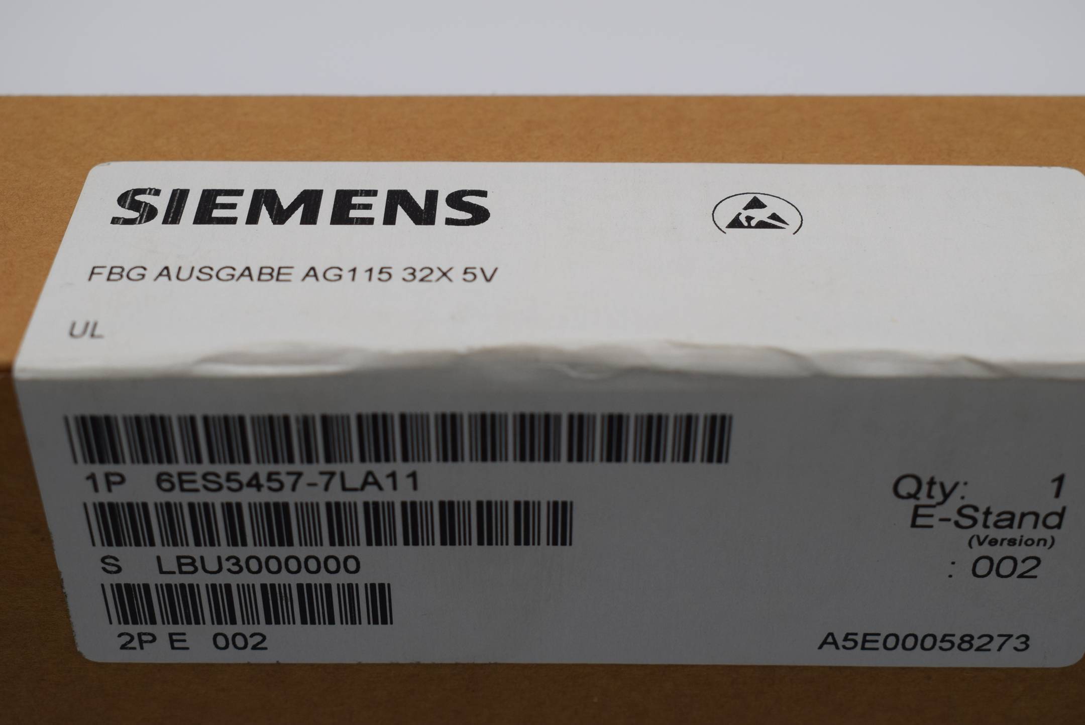 Siemens 6ES5457-7LA11 Siemens 4025515054047 SIMATIC S5 457 DIGITAL OUTPUT MODULE FLOATING, F. S5-115U PLC 32 OUTPUTS, 5/