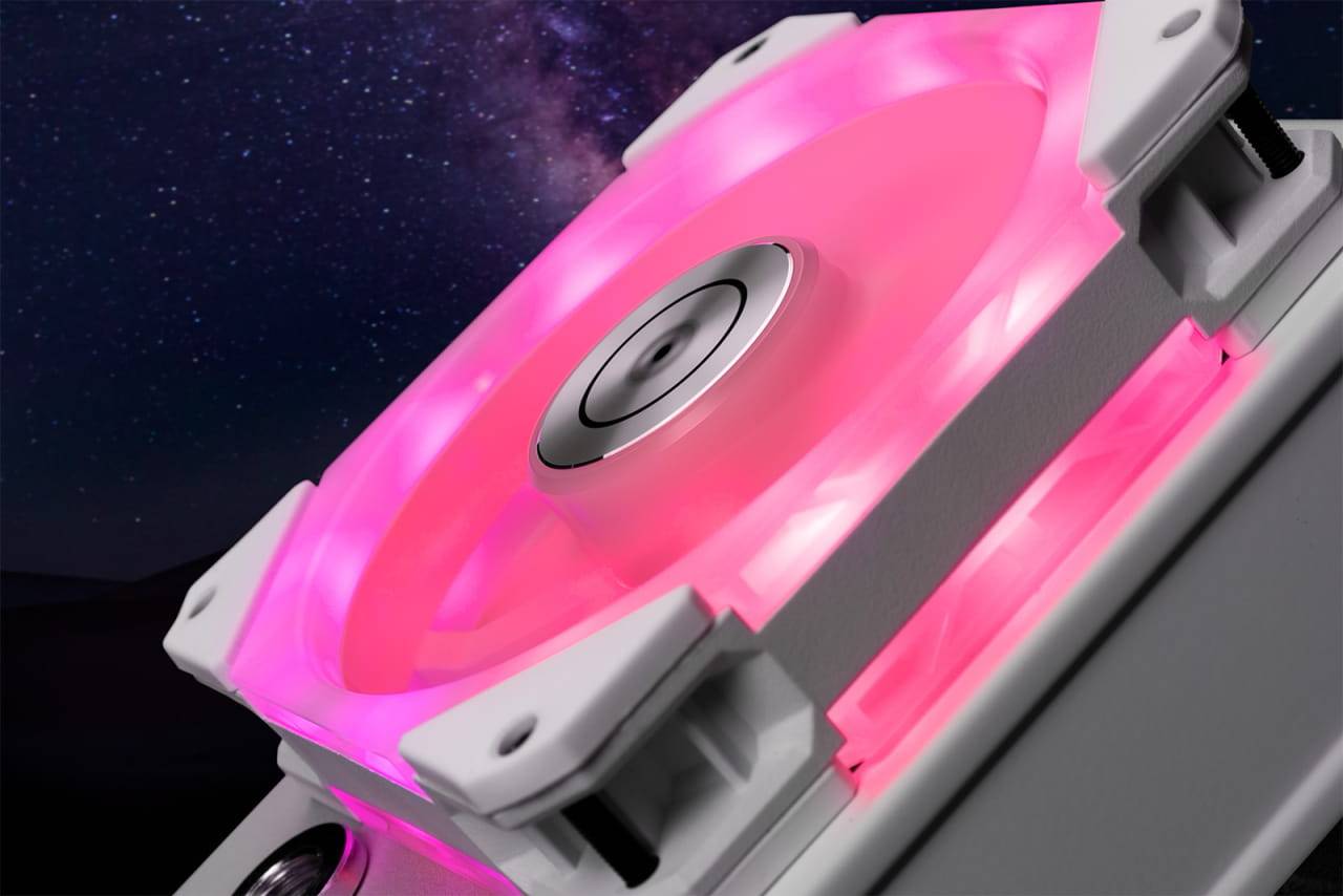 L12 EK Water Blocks EK-Quantum Impulse 120 D-RGB - White (400-1800 rpm)