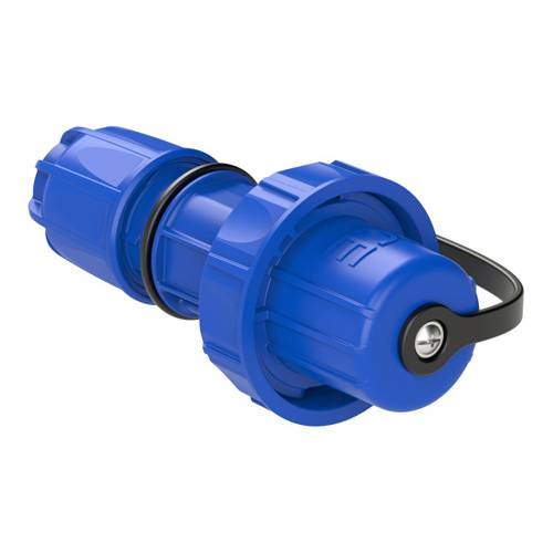 PCE NAUTILUS Schuko-Stecker IP66/68 mit Schutzkappe / 2-Schutzleitersystem
