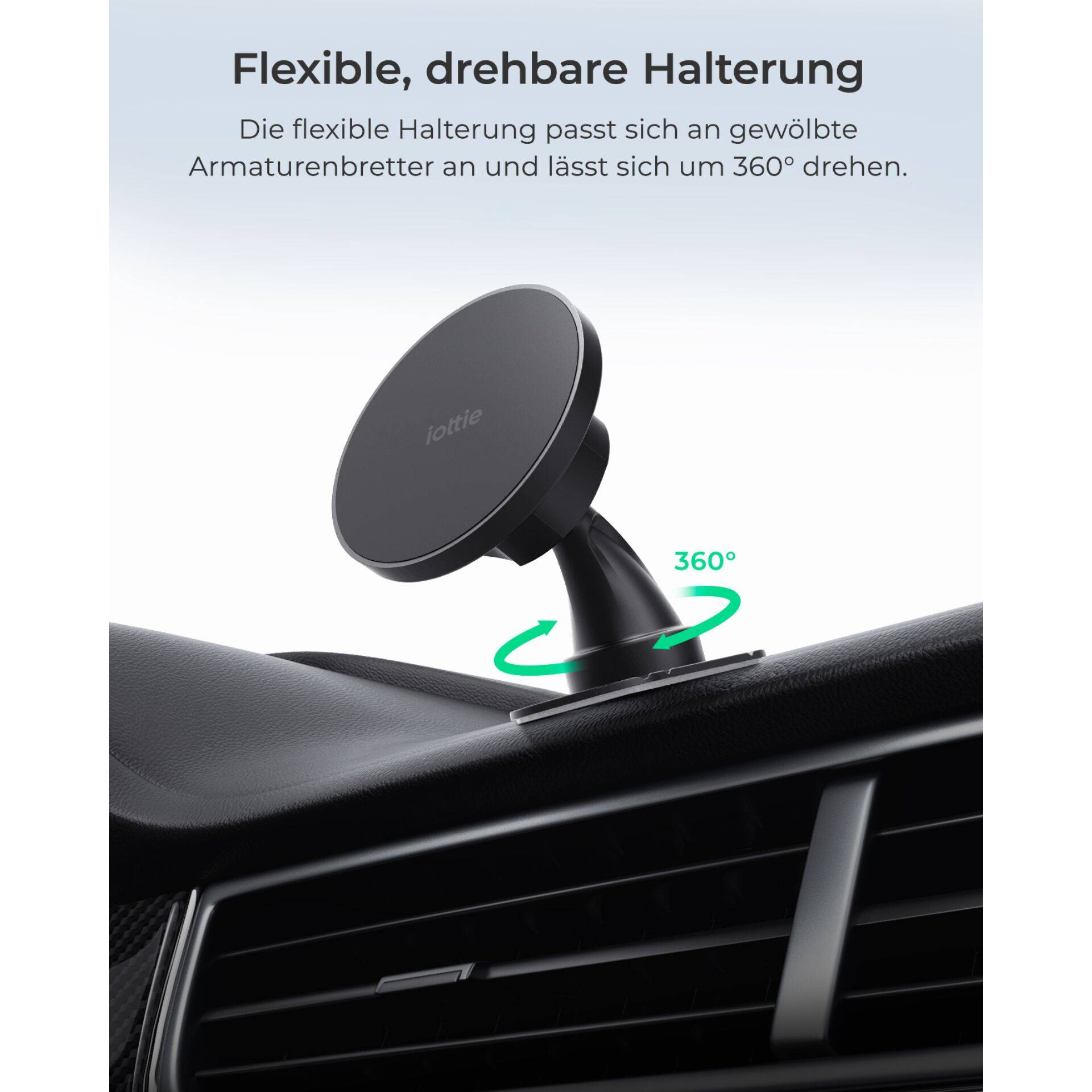 IOttie iTap 3, Handy/Smartphone, Aktive Halterung, Auto, Schwarz