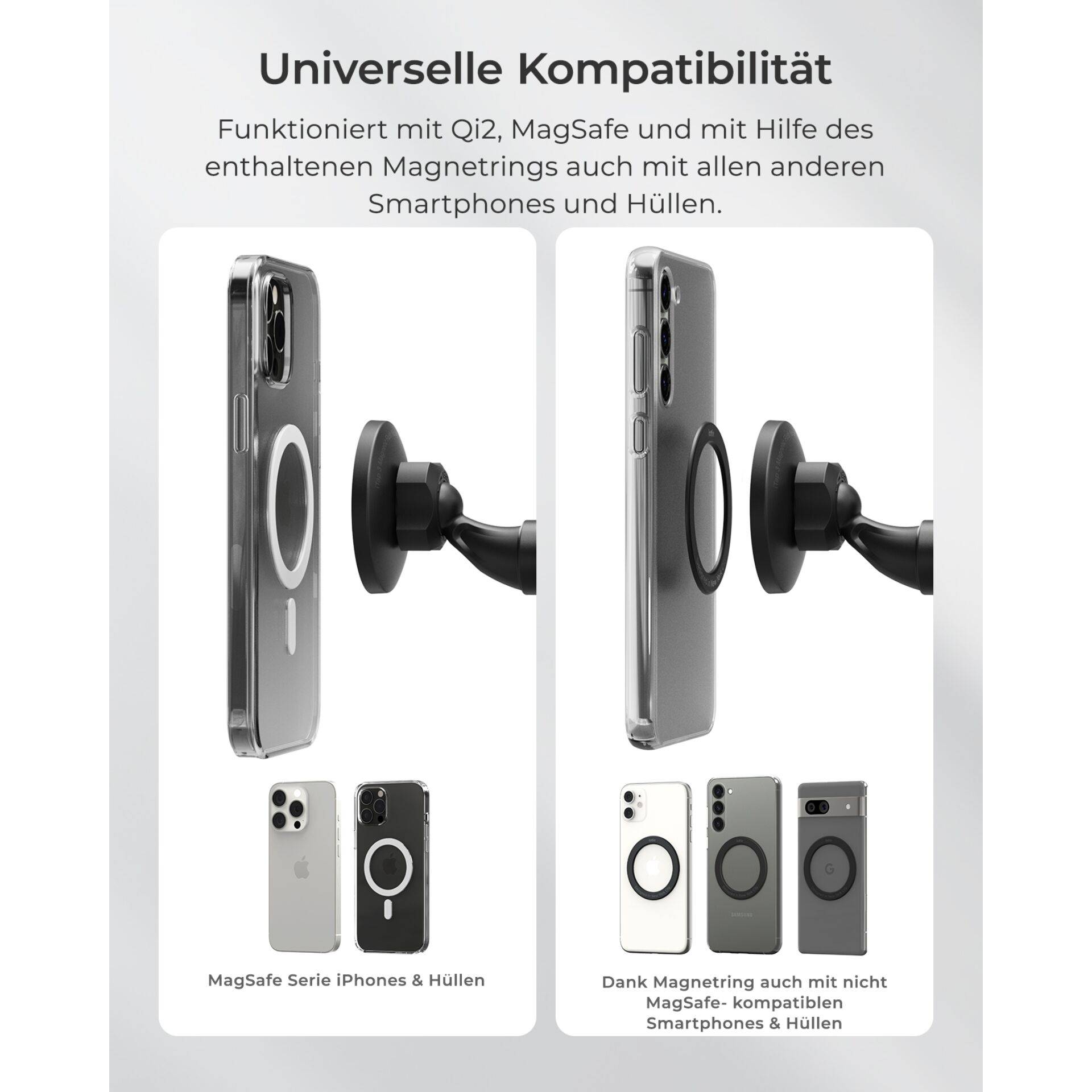 IOttie iTap 3, Handy/Smartphone, Aktive Halterung, Auto, Schwarz