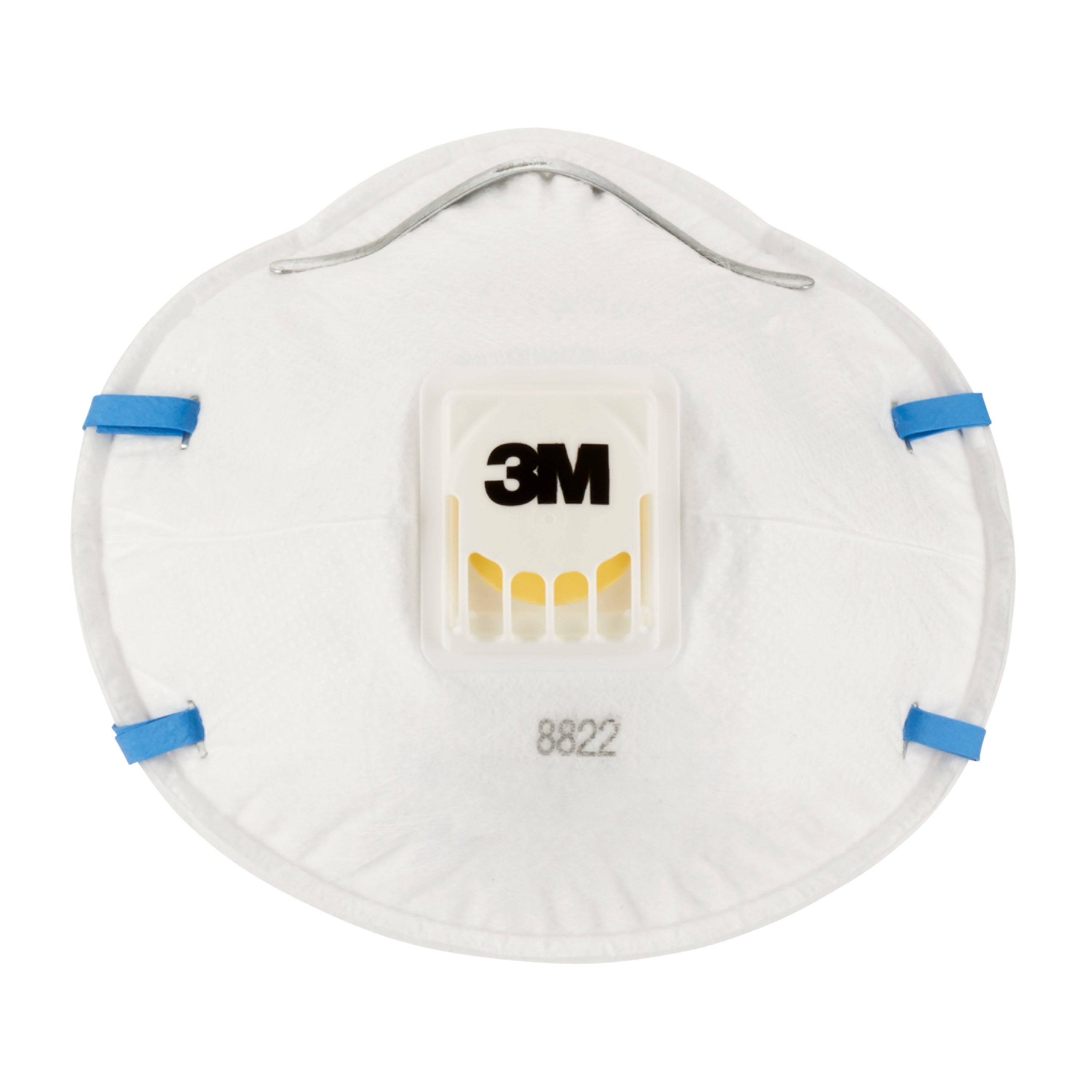 3M Maske für Hand- und Maschinenschleifen 8822 - FFP2 - Halbmasken-Atemgerät - Luftreinigendes Atemgerät - FFP2 - Konstruktion - Gas & oil - Indust