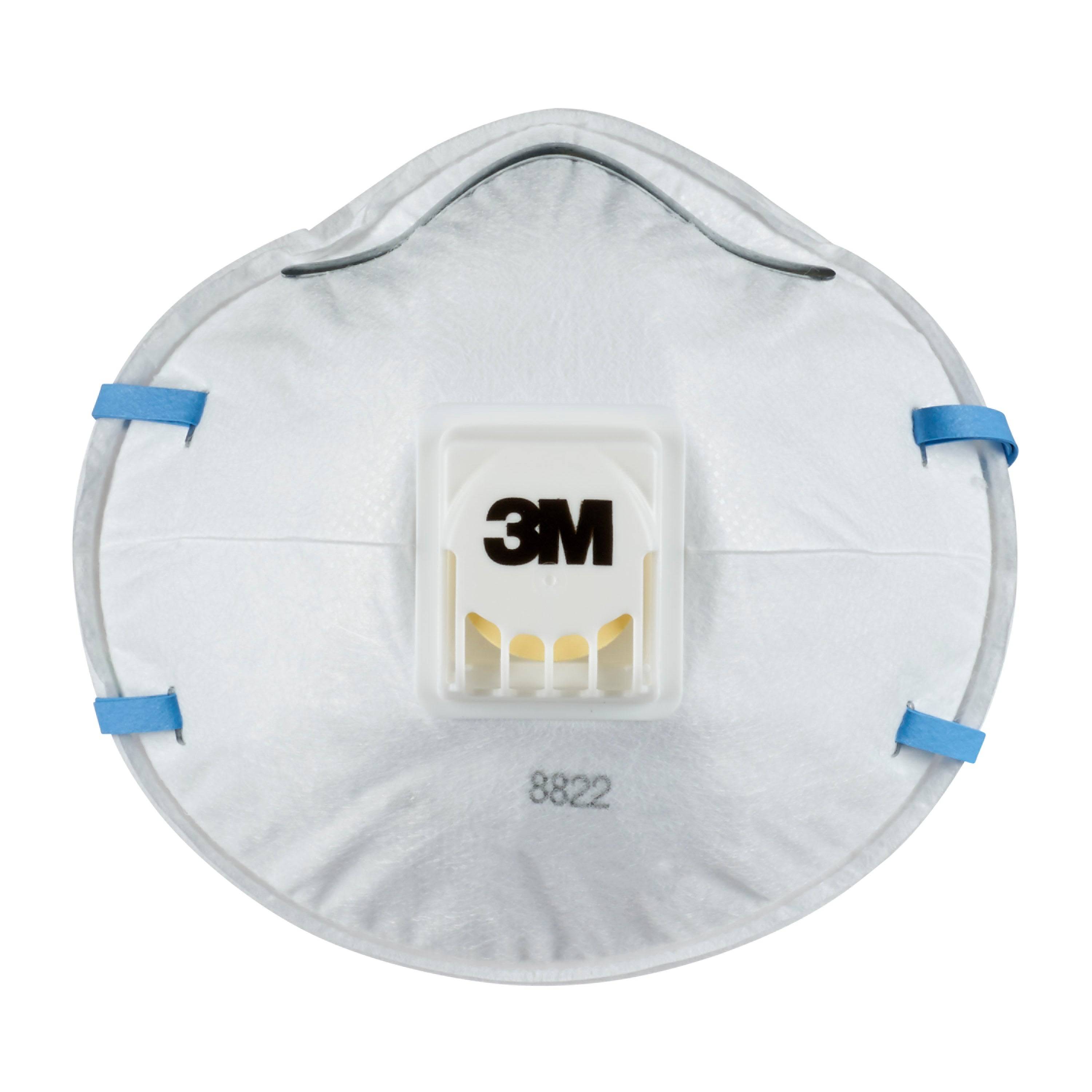 3M Maske für Hand- und Maschinenschleifen 8822 - FFP2 - Halbmasken-Atemgerät - Luftreinigendes Atemgerät - FFP2 - Konstruktion - Gas & oil - Indust