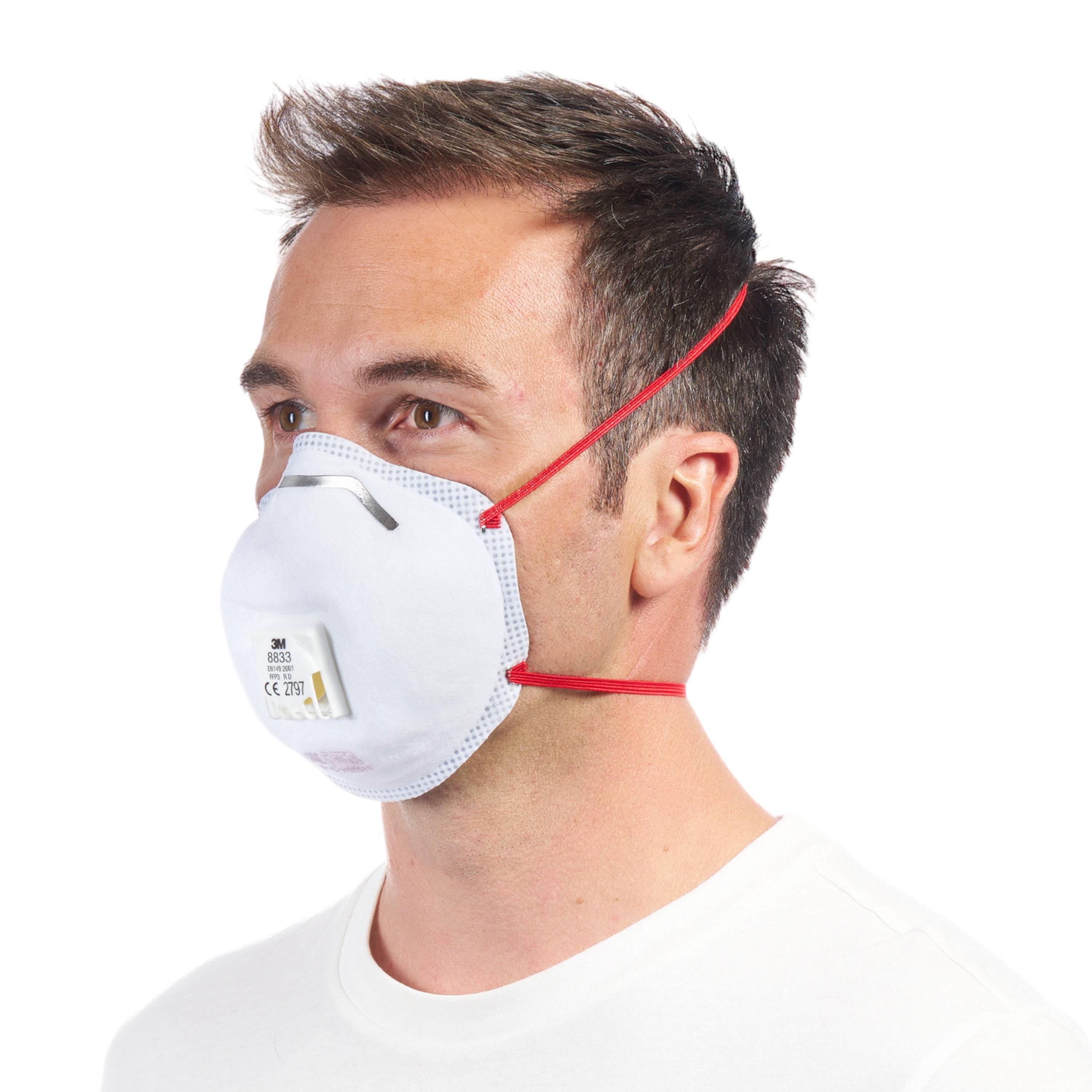 Atemschutzmasken Cool Flow 8833 FFP3 DIN EN 149 2001 A1 2009 2 St.