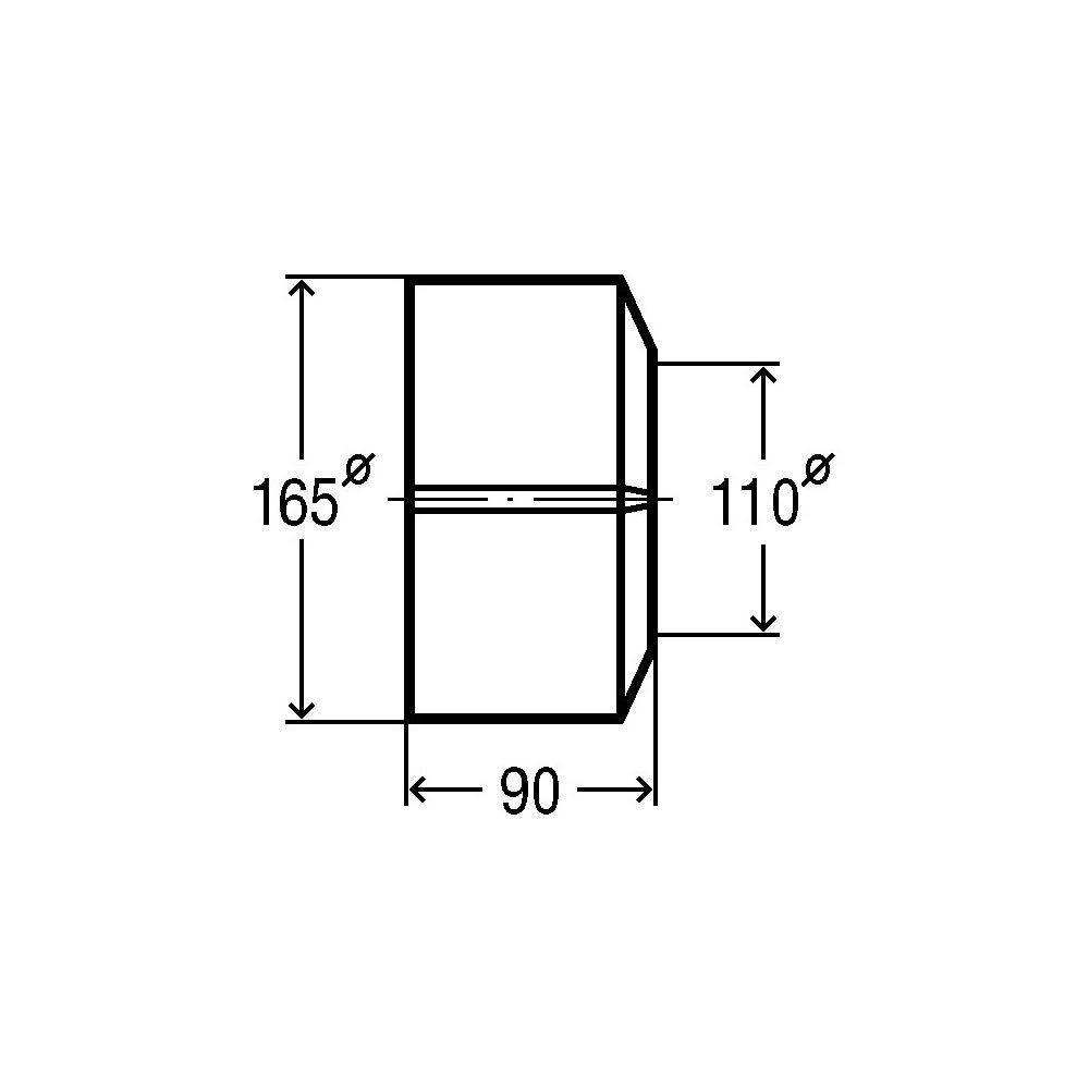 Viega Rosette 3821 DN 110x165x90mm, 2-tlg., Kunststoff weiß
