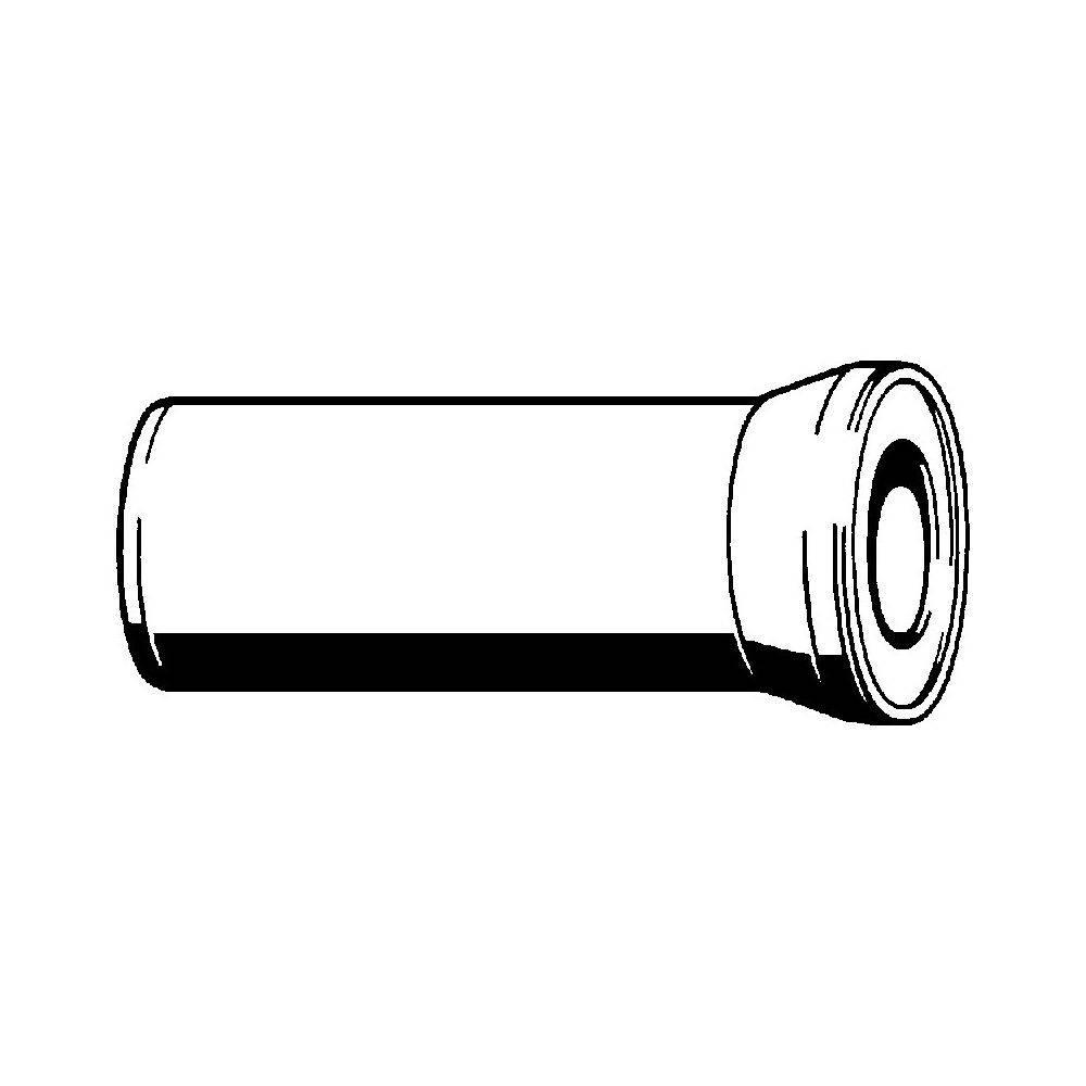 Viega WC-Anschlussstutzen 3815 DN 100x400mm, Kunststoff weiß