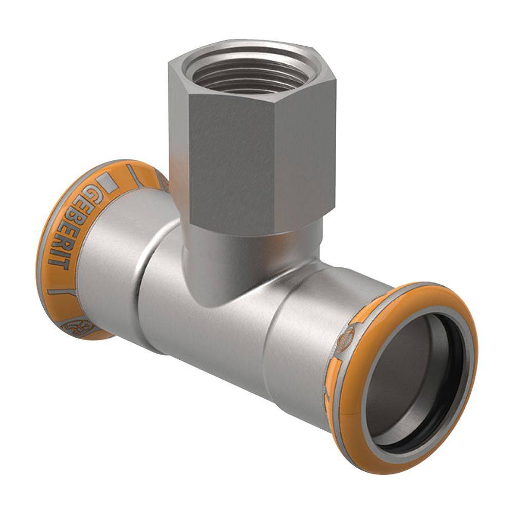 Geberit GE Mapress Therm T-Stück, d35, Rp3/4, 35mm, NPW, 1 Stk.