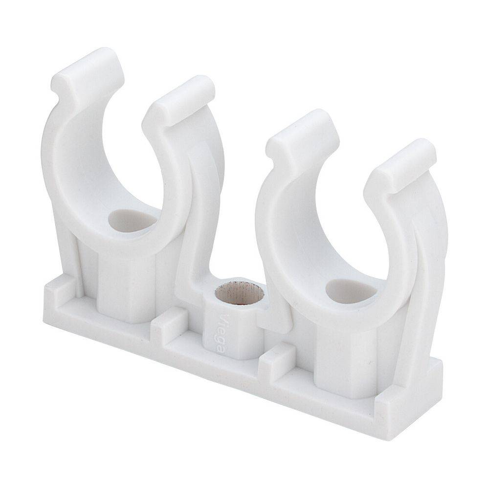 Viega Rohr-Clip 94826C2 15mm, Kunststoff, doppelt