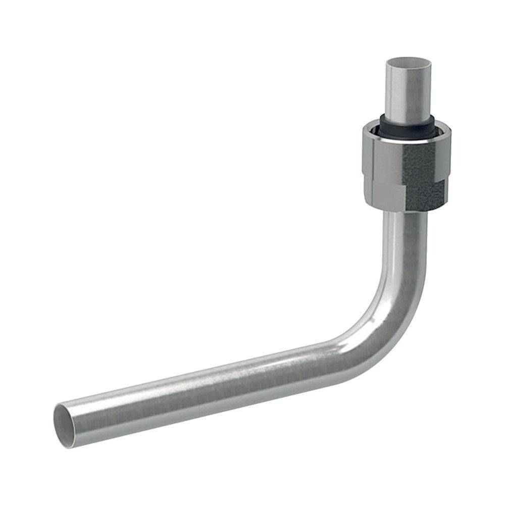 Geberit GE Mepla, Metallrohr-Passbogen, für Eckventil, d 15 mm, G1, vernickelt, 1 Stk.