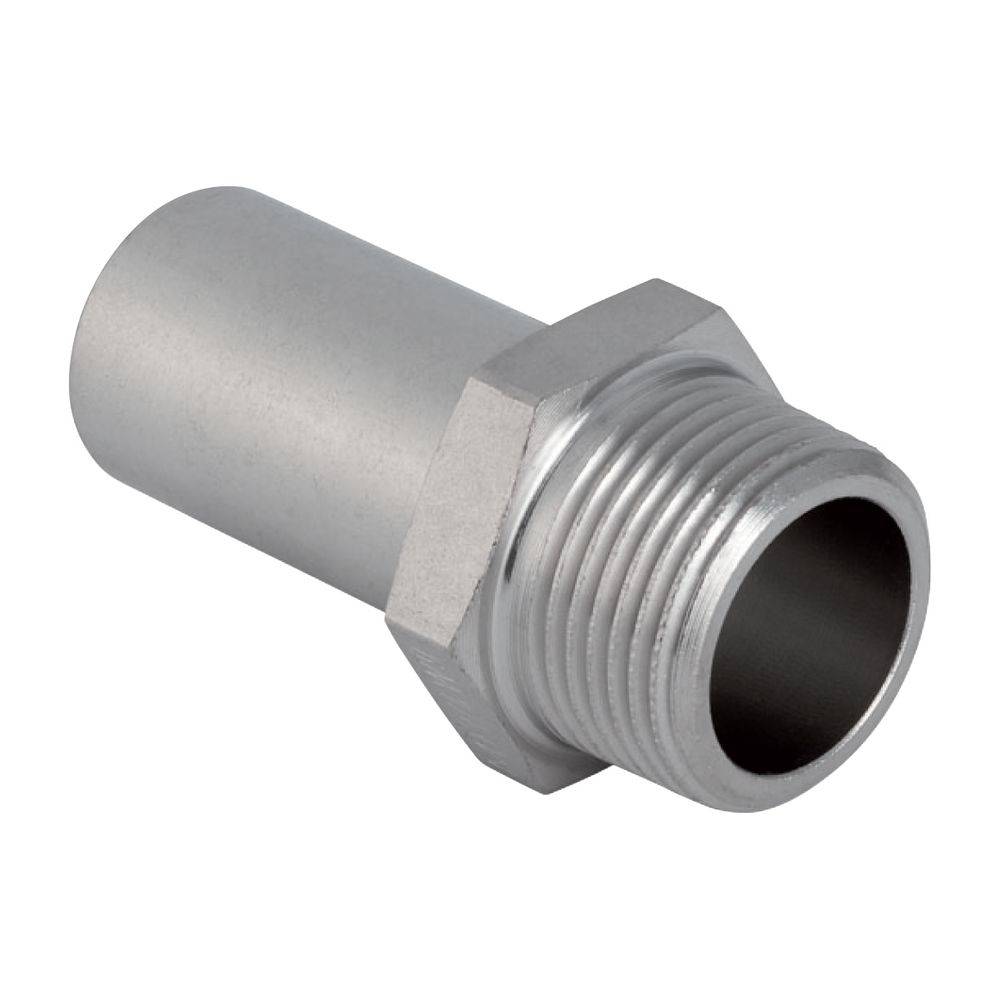 Geberit GE Mapress, Edelstahl, Uebergang mit Einschubende, d35mm, R1 1/4, 1 Stk.