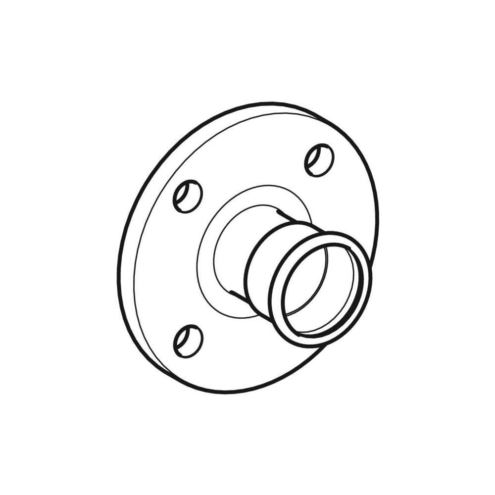 Geberit GE Mapress ES, Gas, Flansch, PN10/21, Pressmuffe, d76,1mm, 1 Stk.