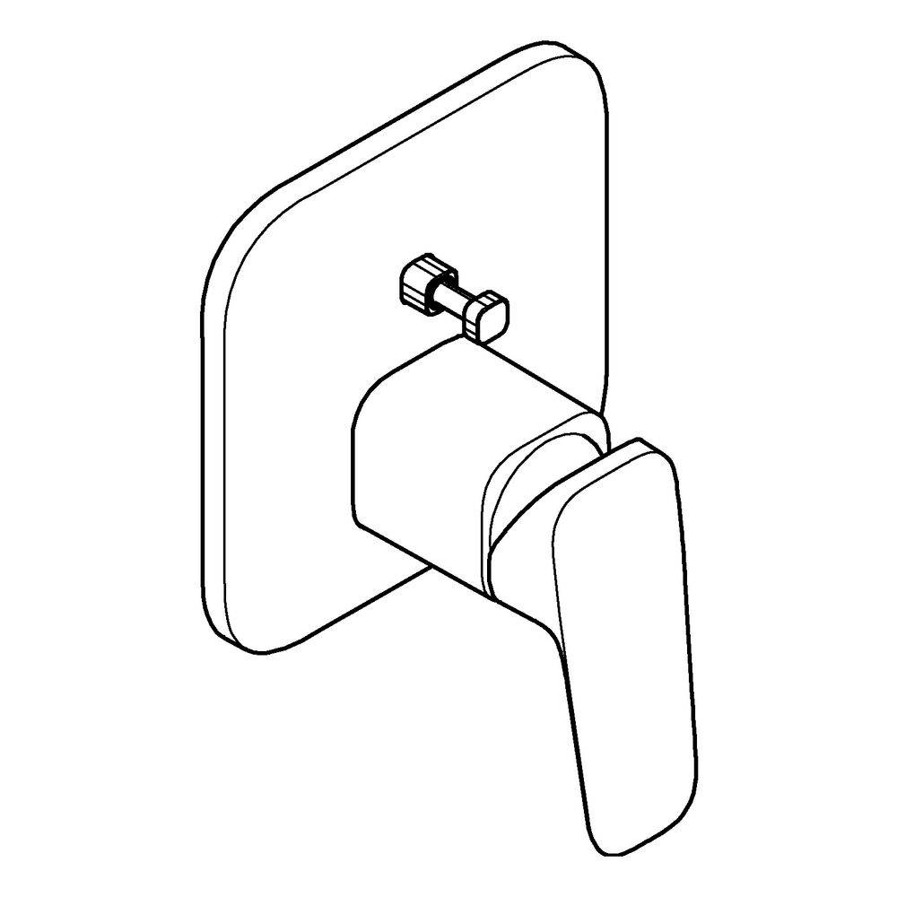 Grohe Einhand-Wannenbatterie Cubeo 101778, 1 Stk.