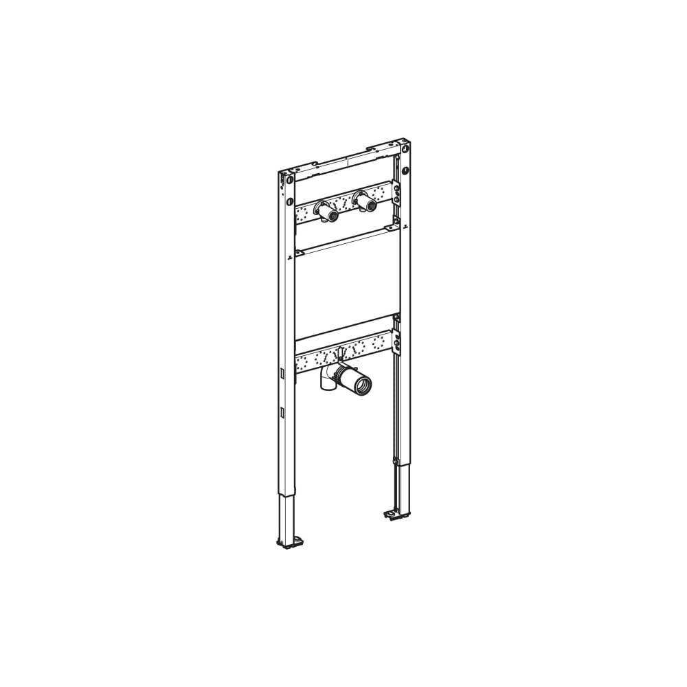 GEBERIT Duofix Element f. Ausgussbecken 130 cm, Wandarmatur AP