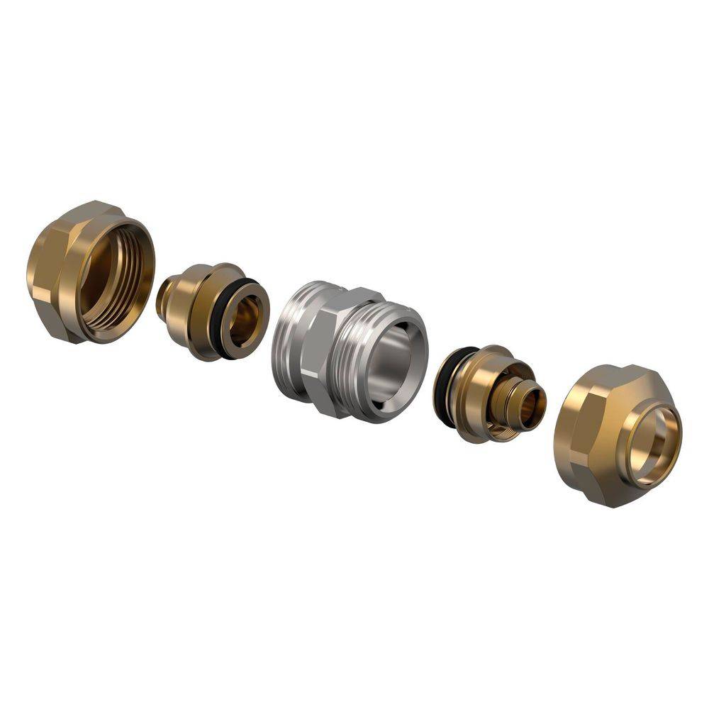 Uponor Fit Schraubkupplung für PEX, 17x2,0mm, 1065299