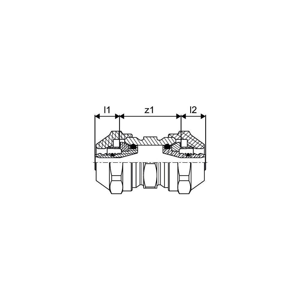 Uponor Fit Schraubkupplung für PEX, 17x2,0mm, 1065299