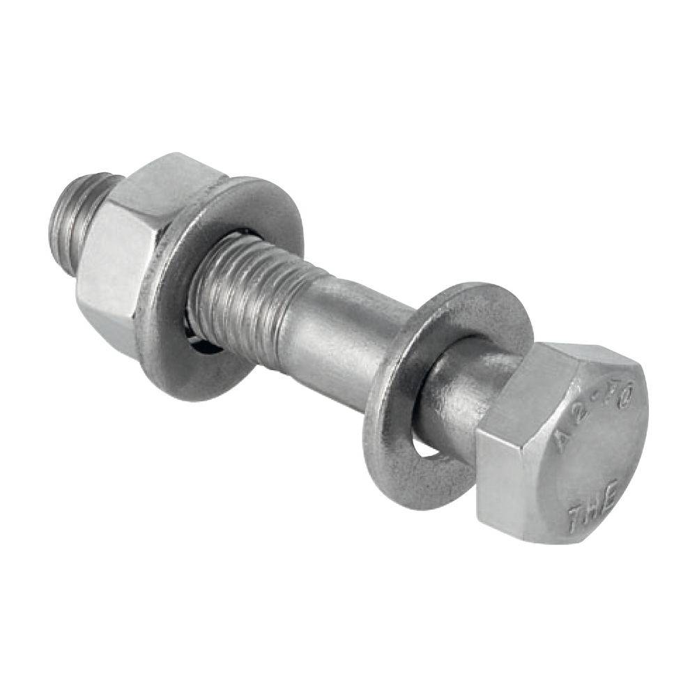 Geberit Set Schraube für Flanschverbindung, aus Chrom-Nickel-Stahl M 12mm, Länge 5,5cm